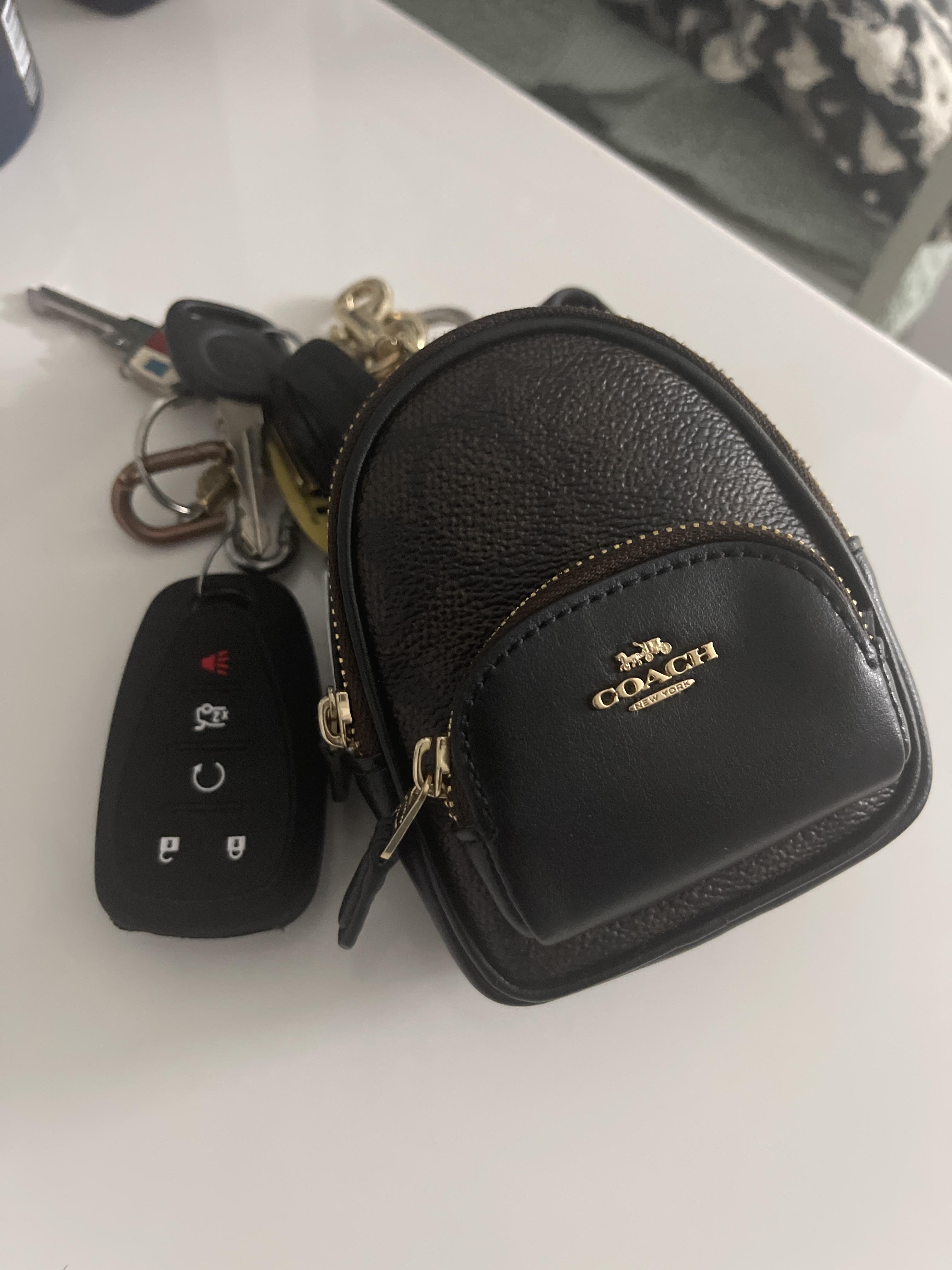 Mini Court Backpack Bag Charm In Signature Canvas | Accessories