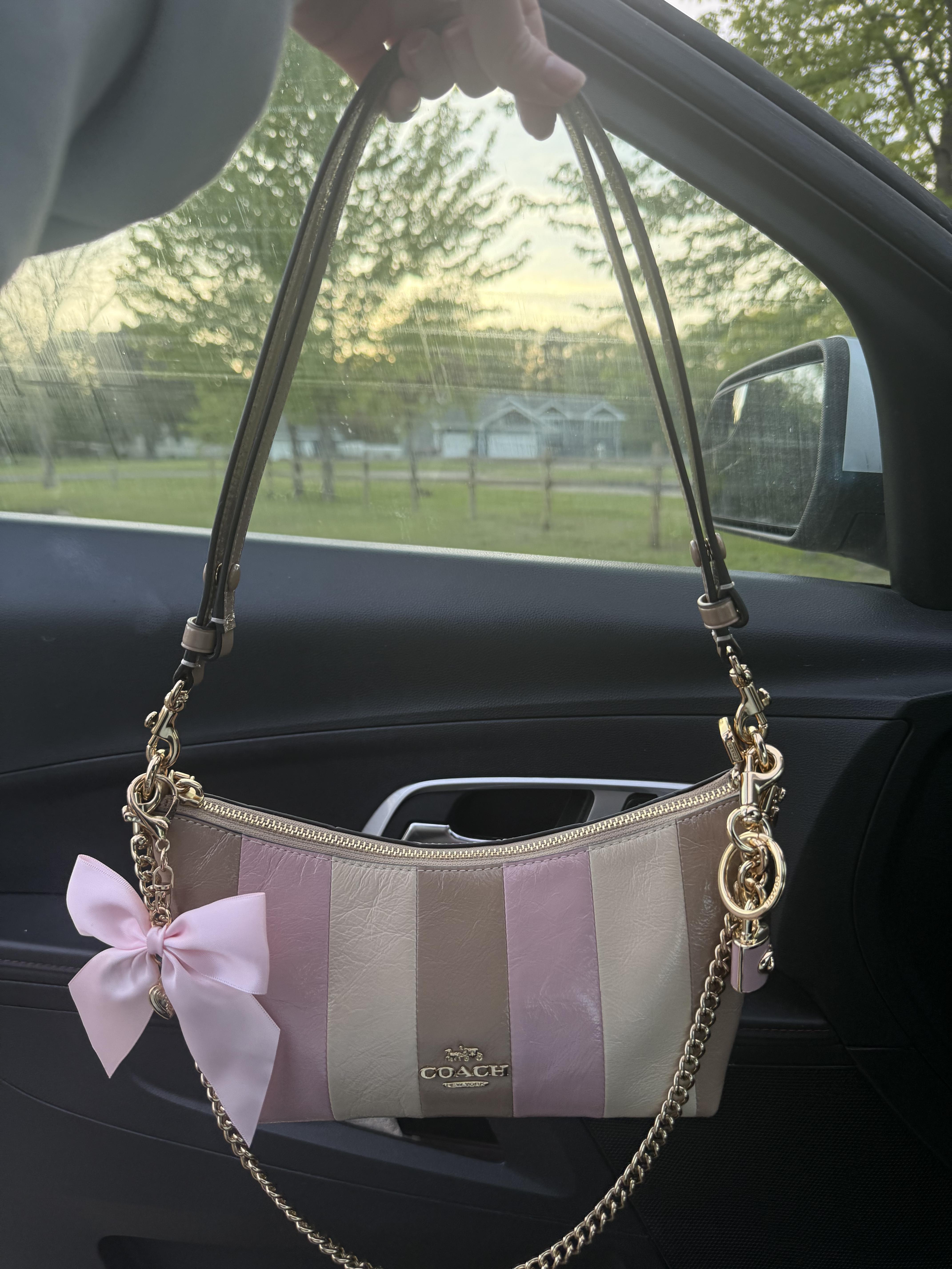 Caitlin Shoulder Bag With Striped Patchwork | Bags | Coach
