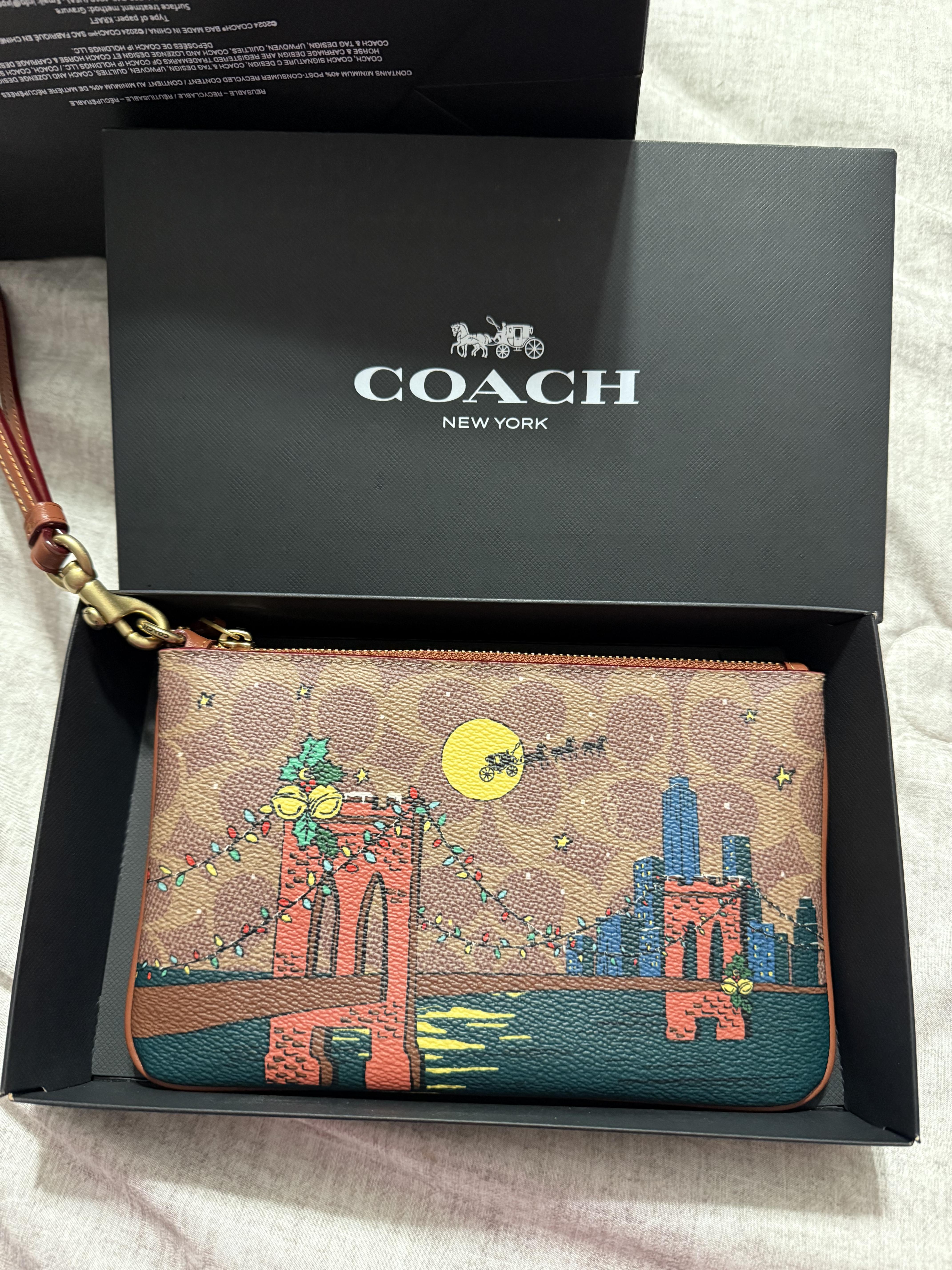COACH® | Essential Small Wristlet In Signature Canvas