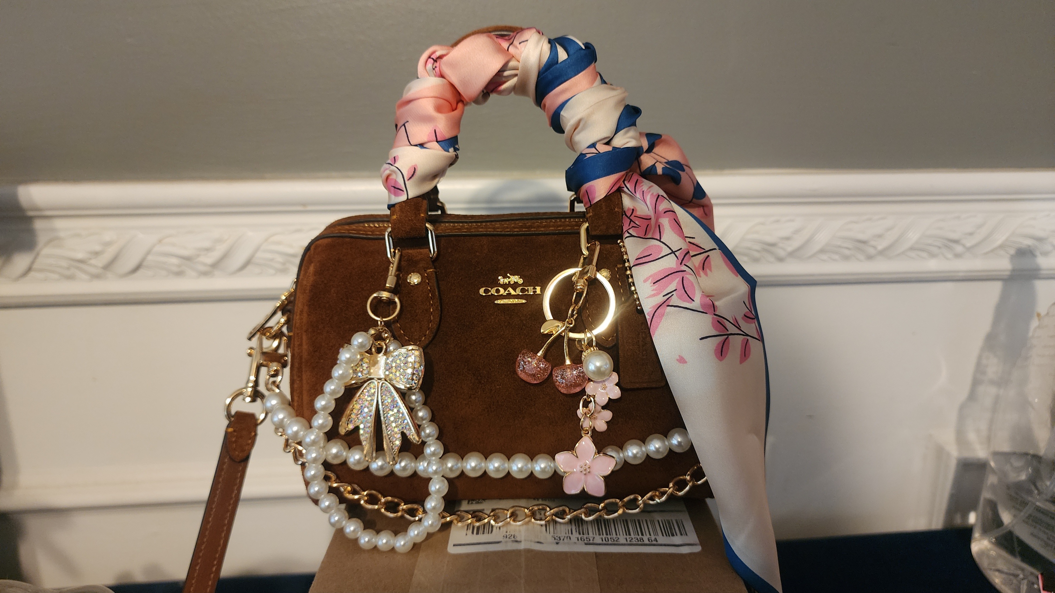 Mini Rowan Crossbody Bag In Signature Canvas With Charms | Bags