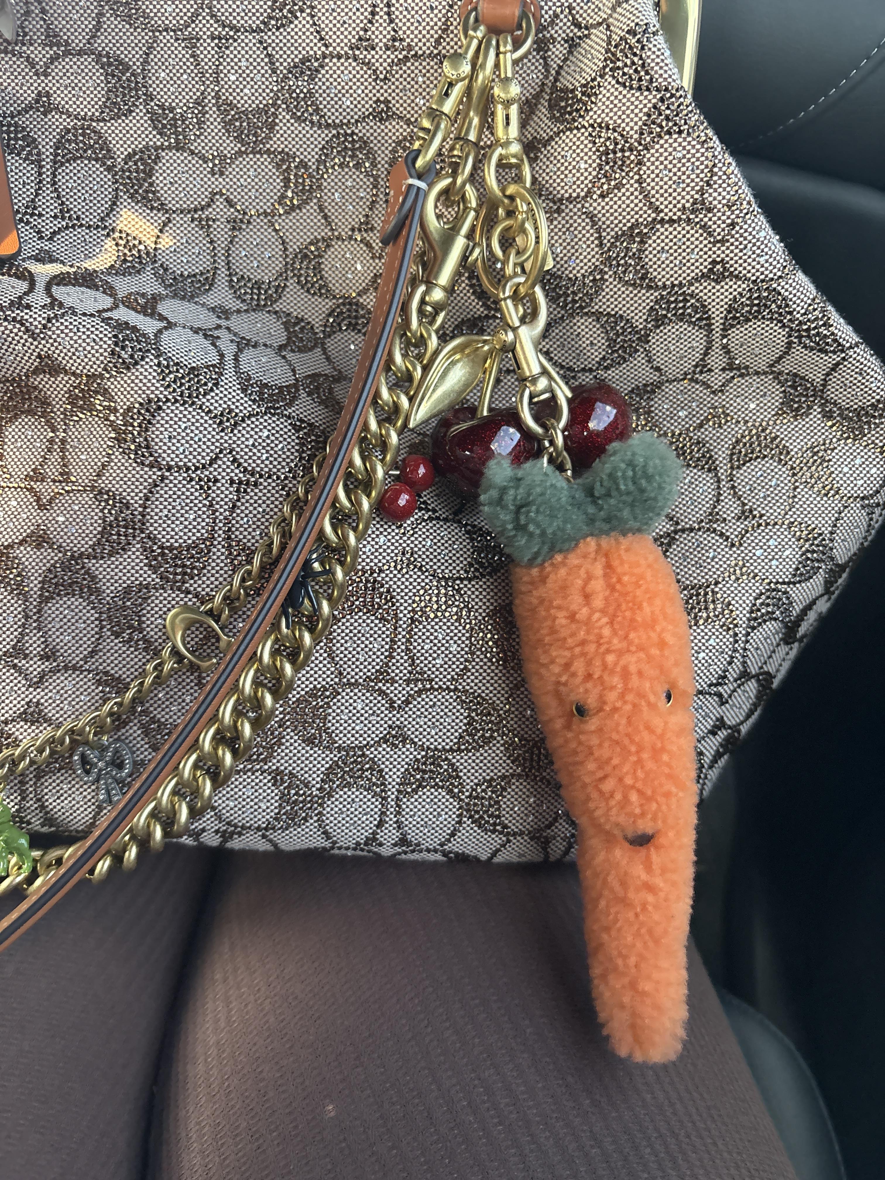 Carroty Bag Charm In Shearling | Accessories | Coach | COACH®