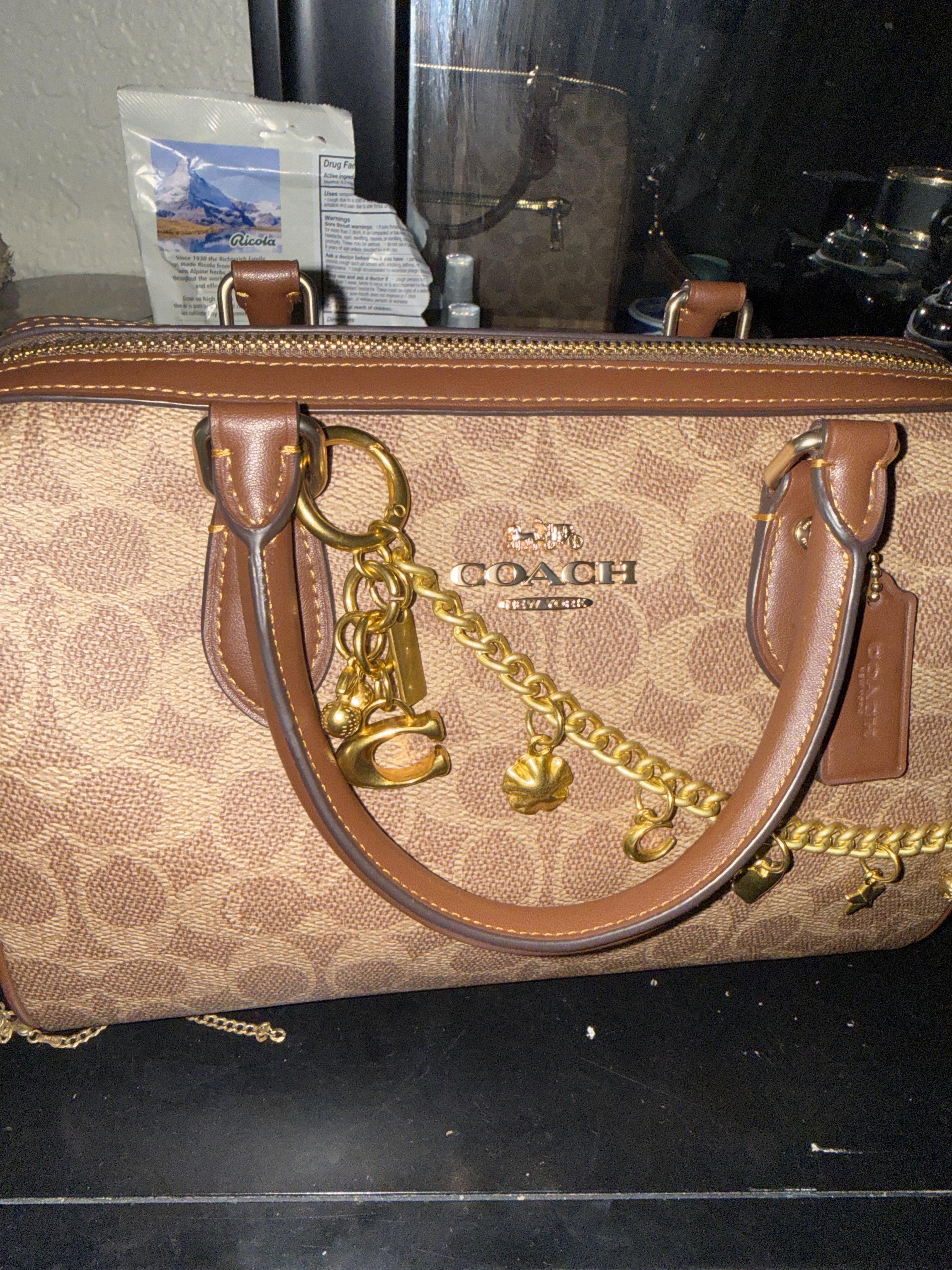 Rowan Satchel Bag In Signature Canvas With Heart Charm | Bags