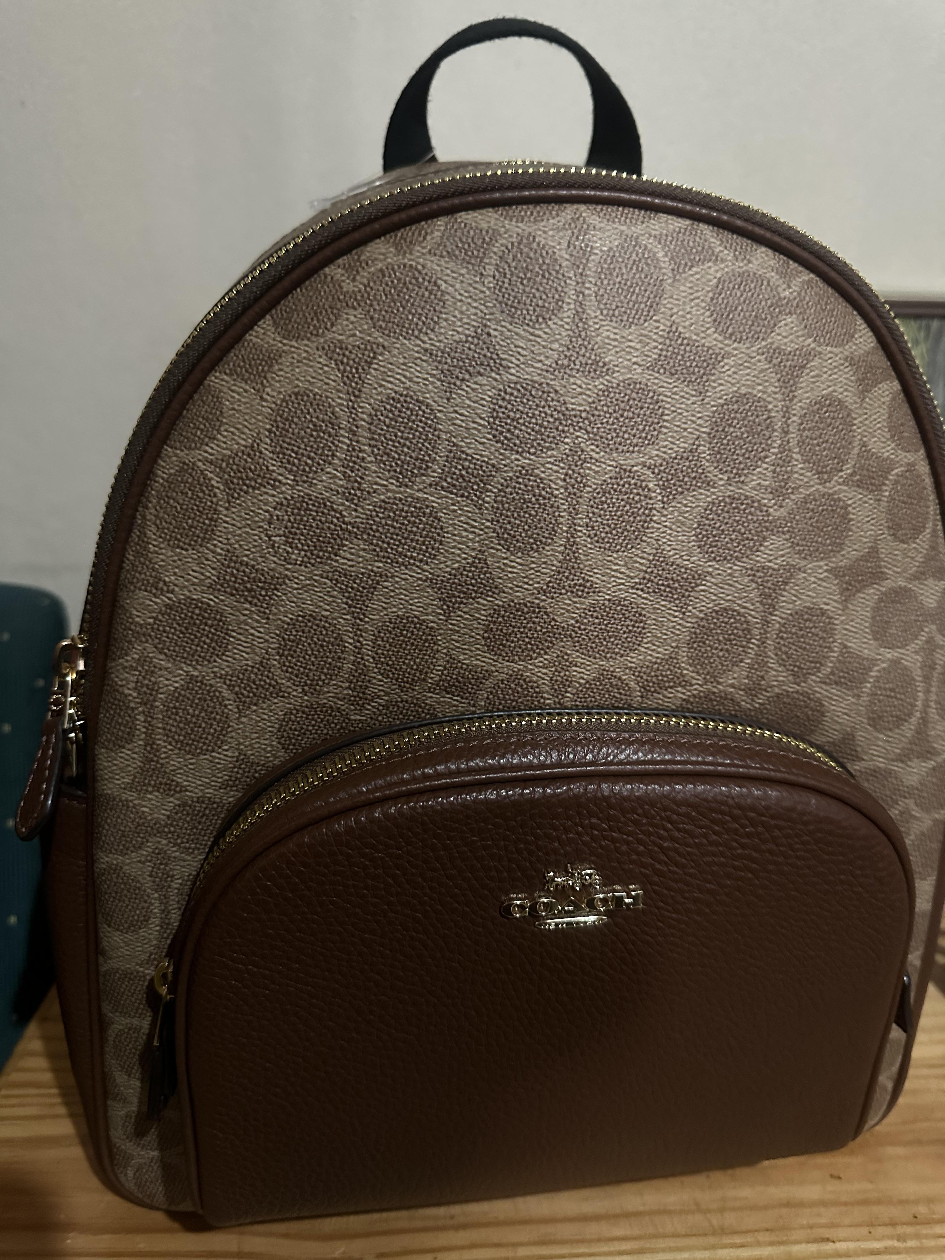 Court Backpack In Blocked Signature Canvas | COACH®