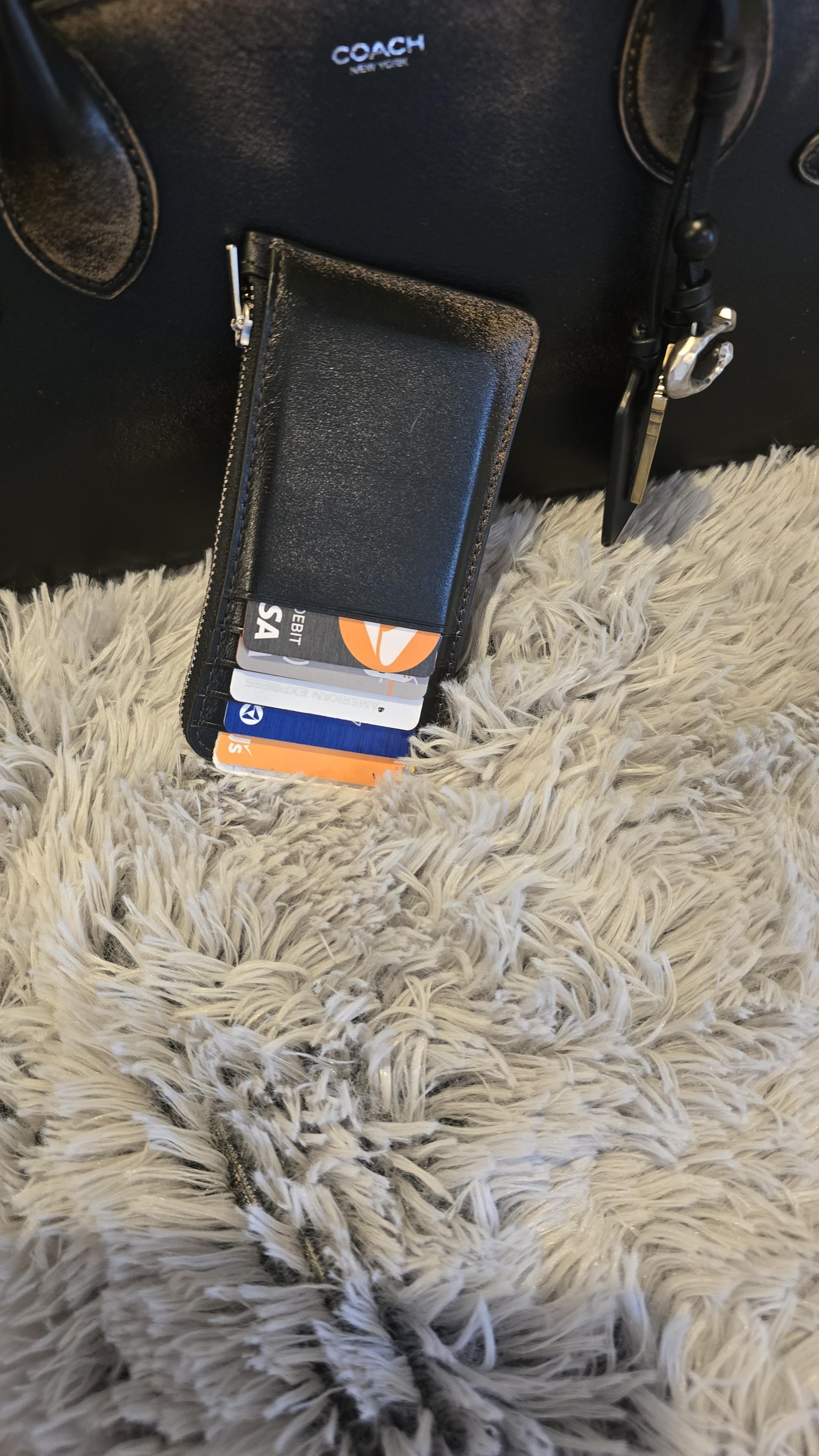 COACH® | New York Zip Card Case In Colorblock