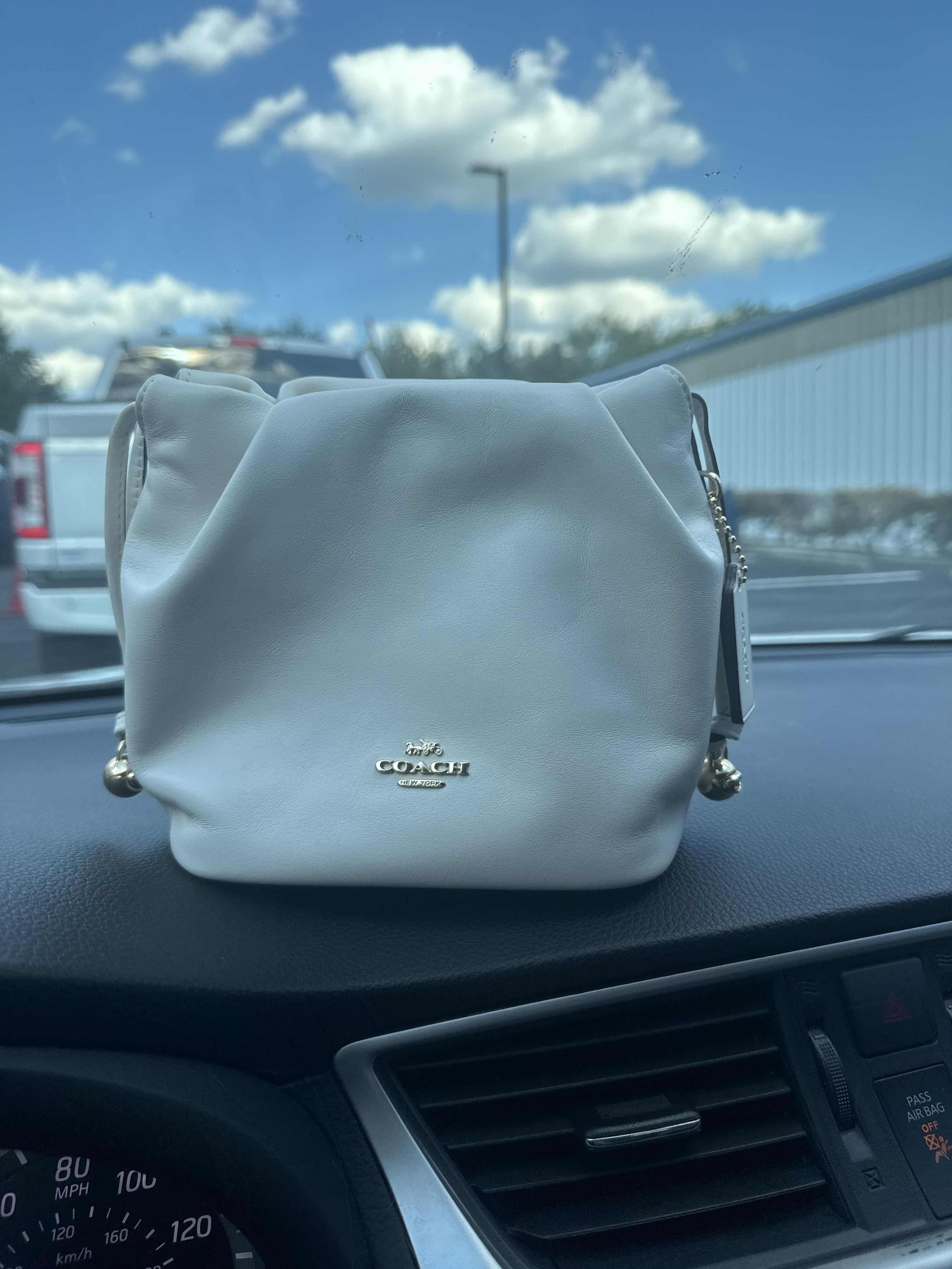 Faye Mini Drawstring Bag In Signature Jacquard With Floral