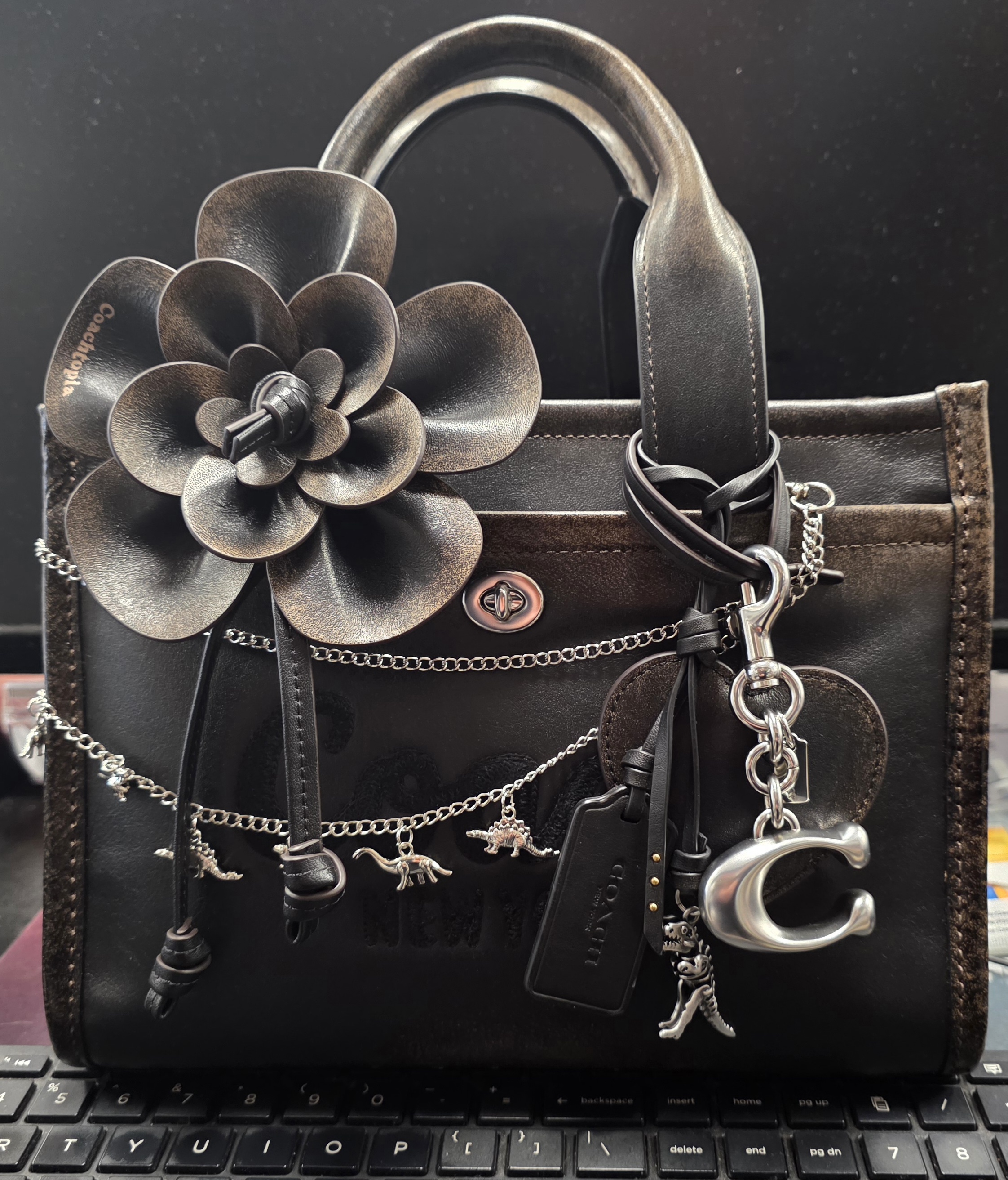 Loop Bag Charm In Signature Canvas | Accessories | Coach | COACH®