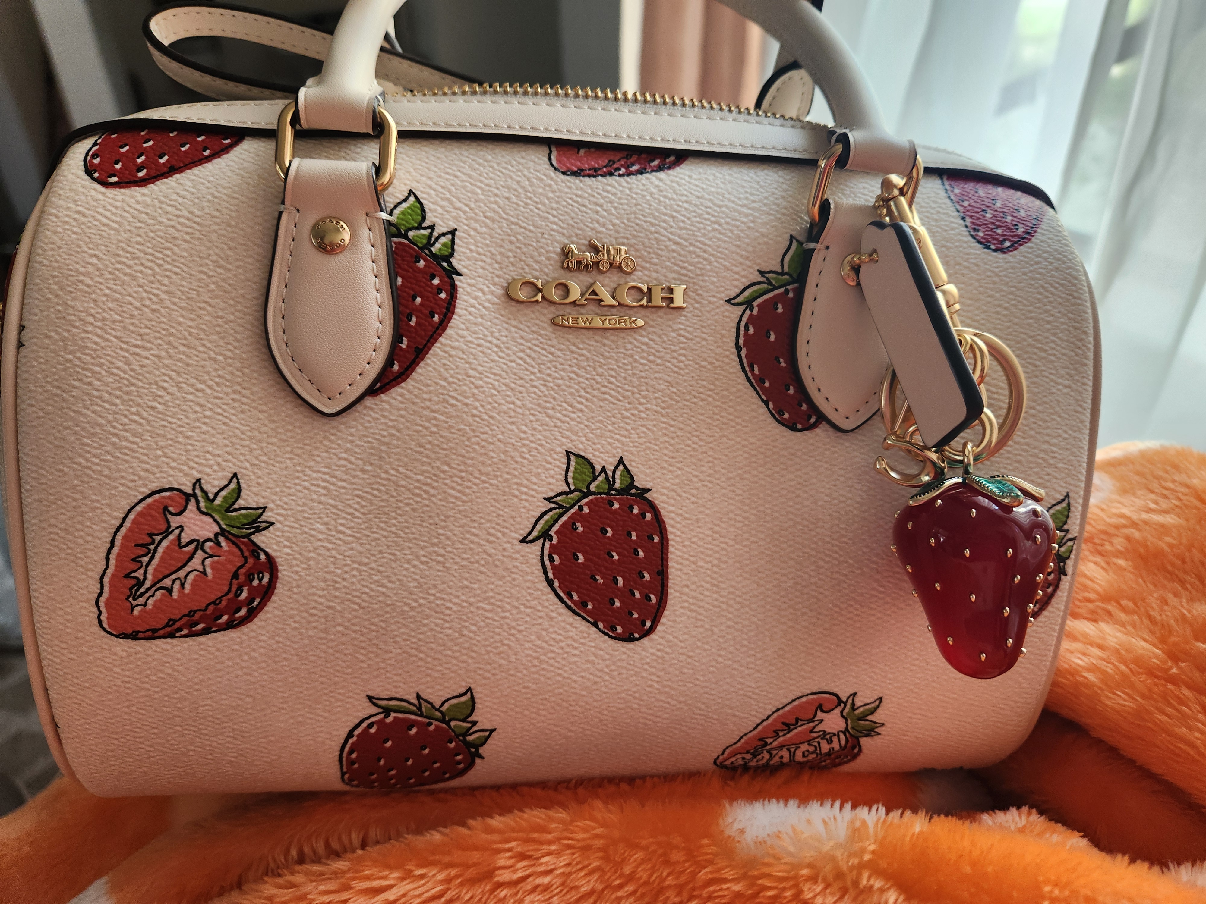 COACH® | Strawberry Bag Charm