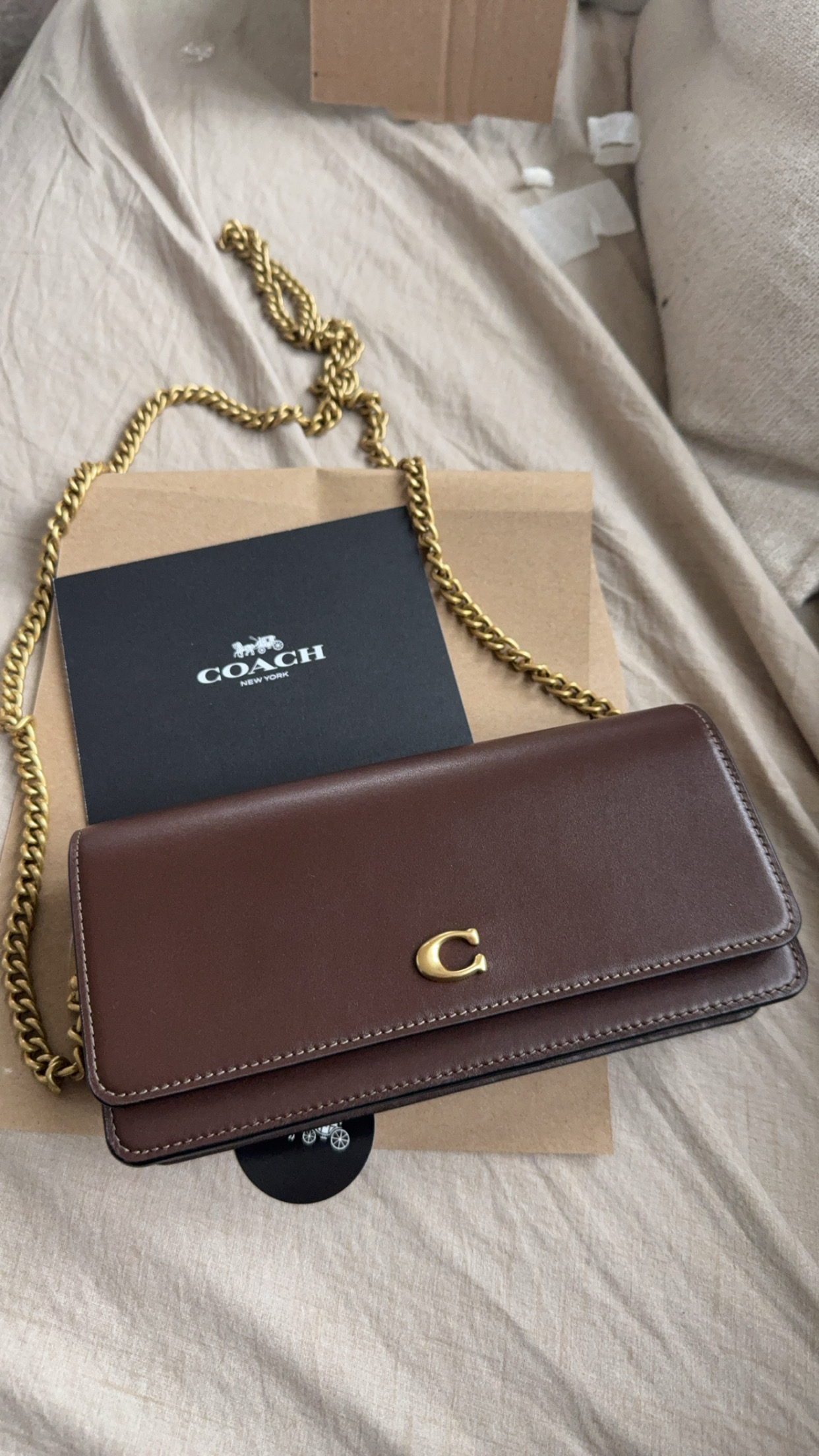 COACH® | Evie Long Wallet With Chain