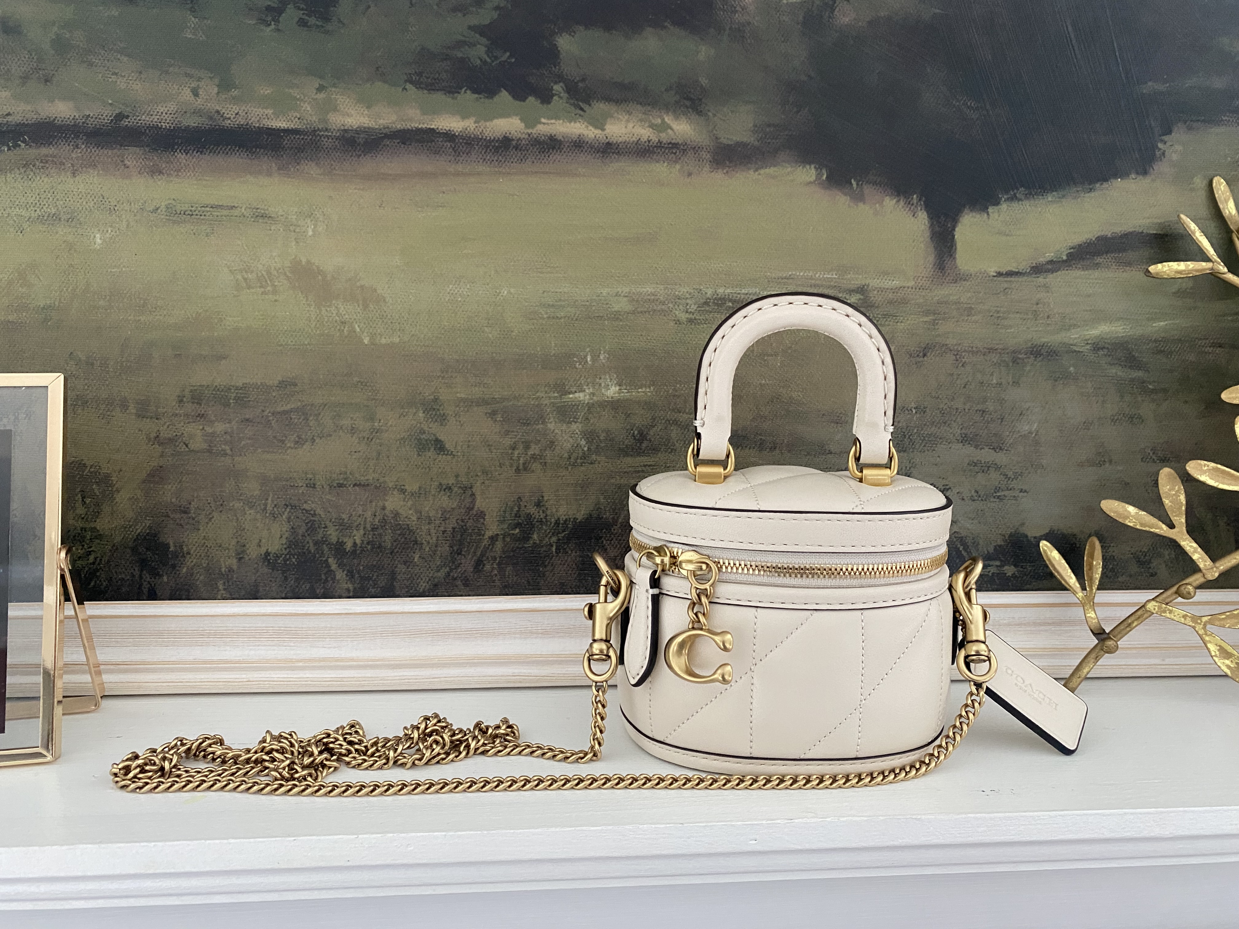 ✨超美品✨COACH コーチ ビリー 本革 巾着型 リュック 白 ゴールド 金具 コーチ COACH コーチ リュック レディース COACH バックパック バッグ