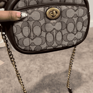 Restored Small Camera Bag In Signature Jacquard With Quilting