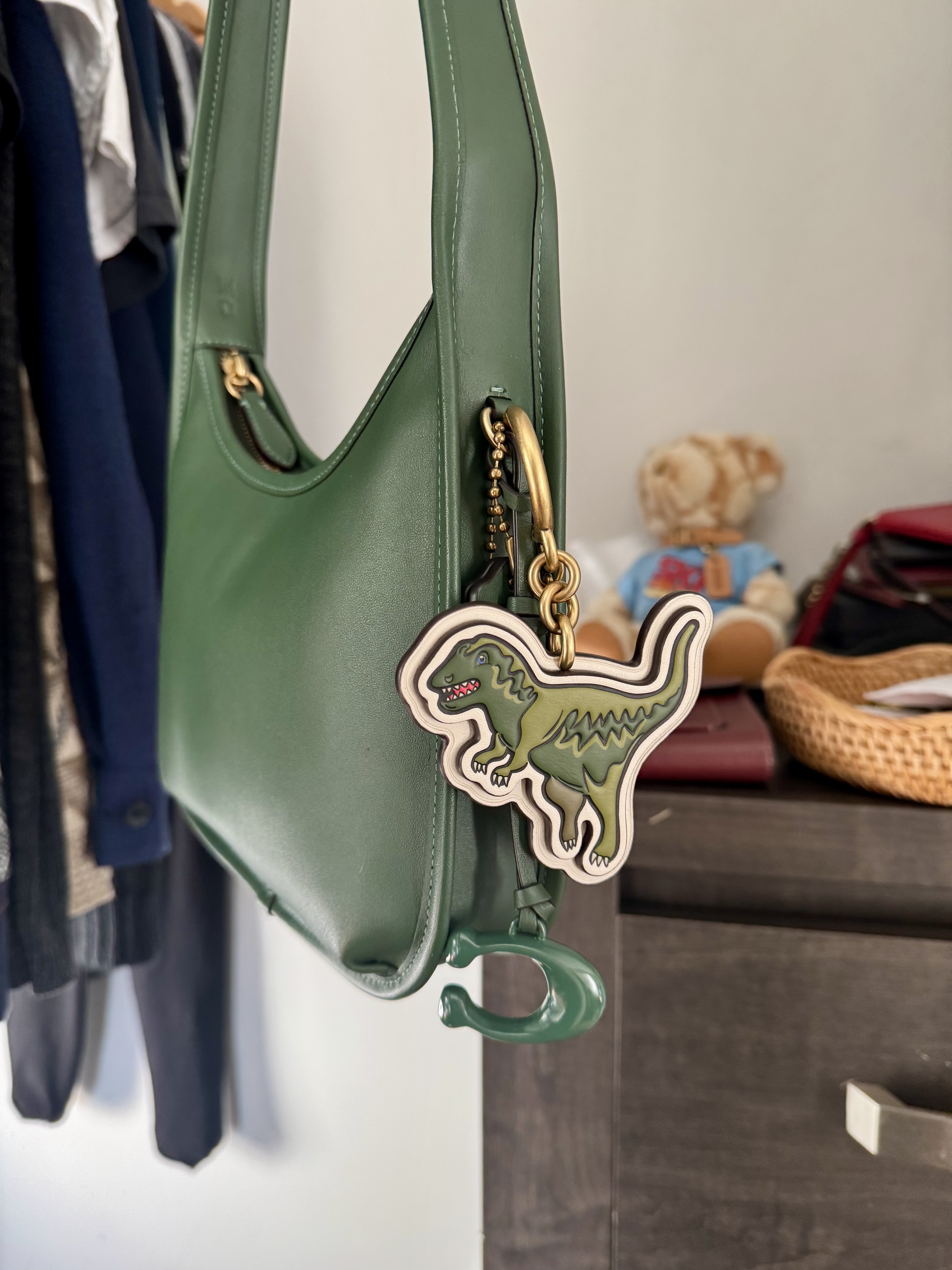 COACH® | Rexy Bag Charm With Signature Canvas