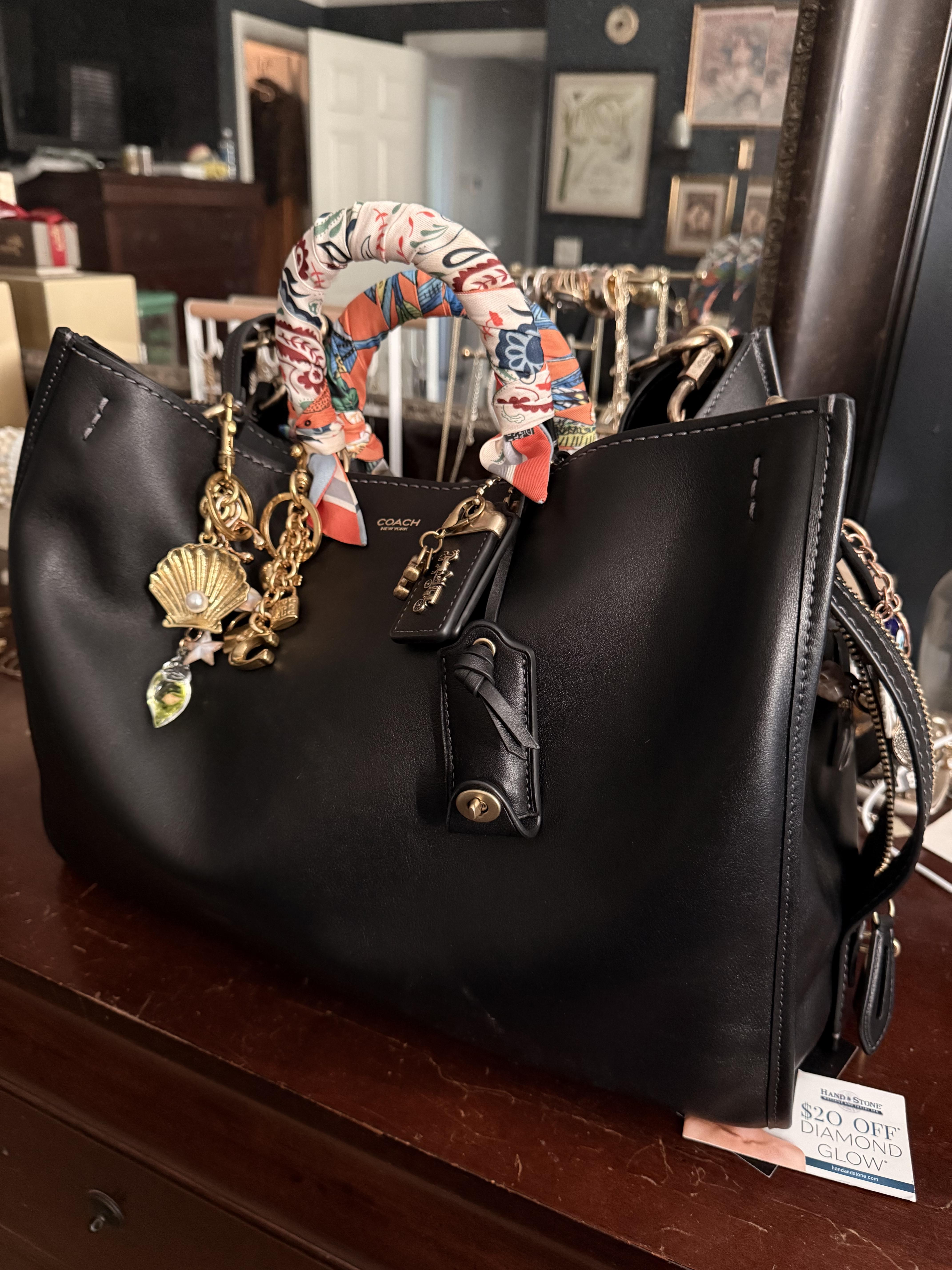 Rogue Bag 40 In Loved Leather With Charms | COACH®