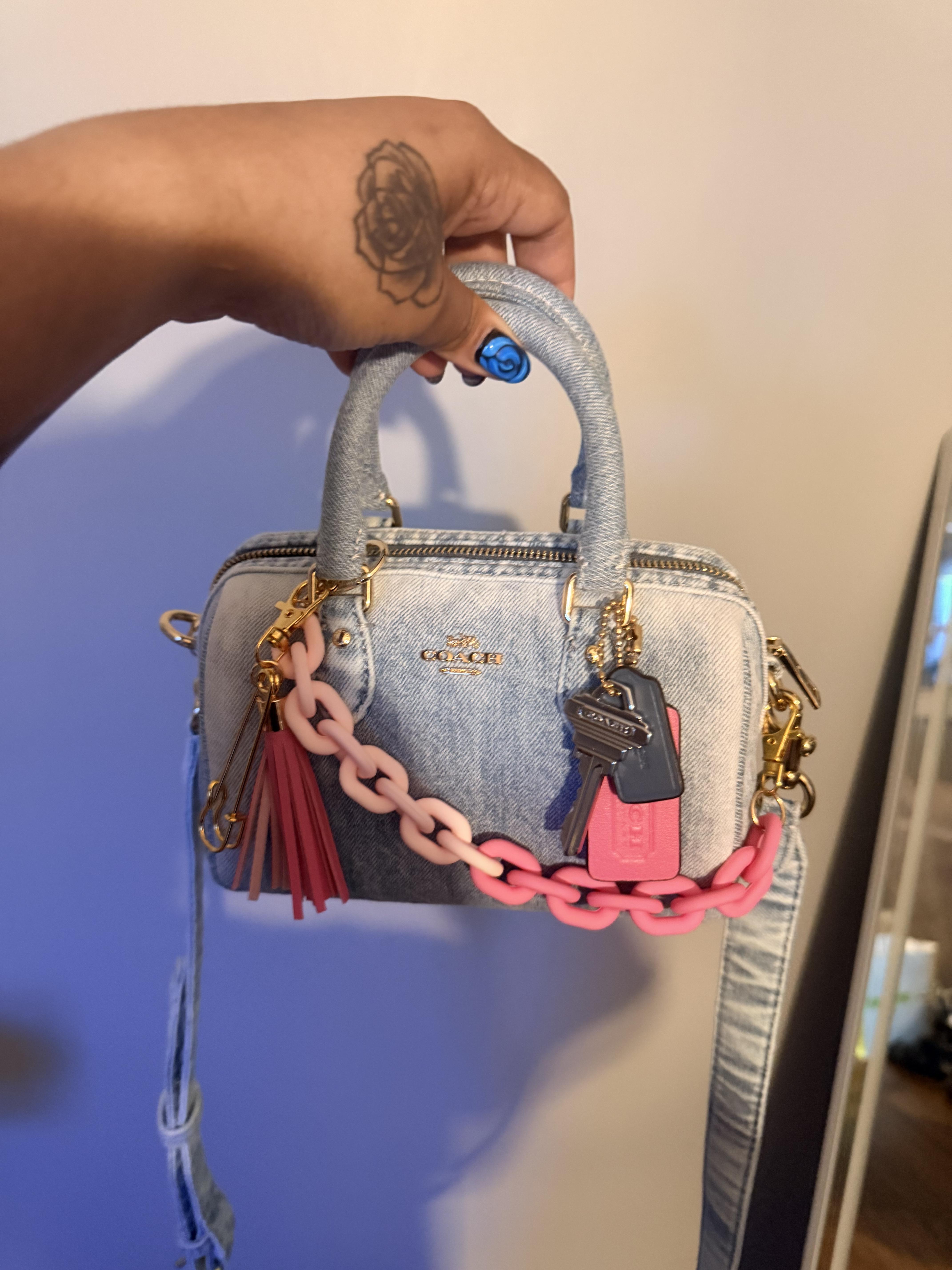 Mini Rowan Crossbody Bag In Signature Jacquard With Floral