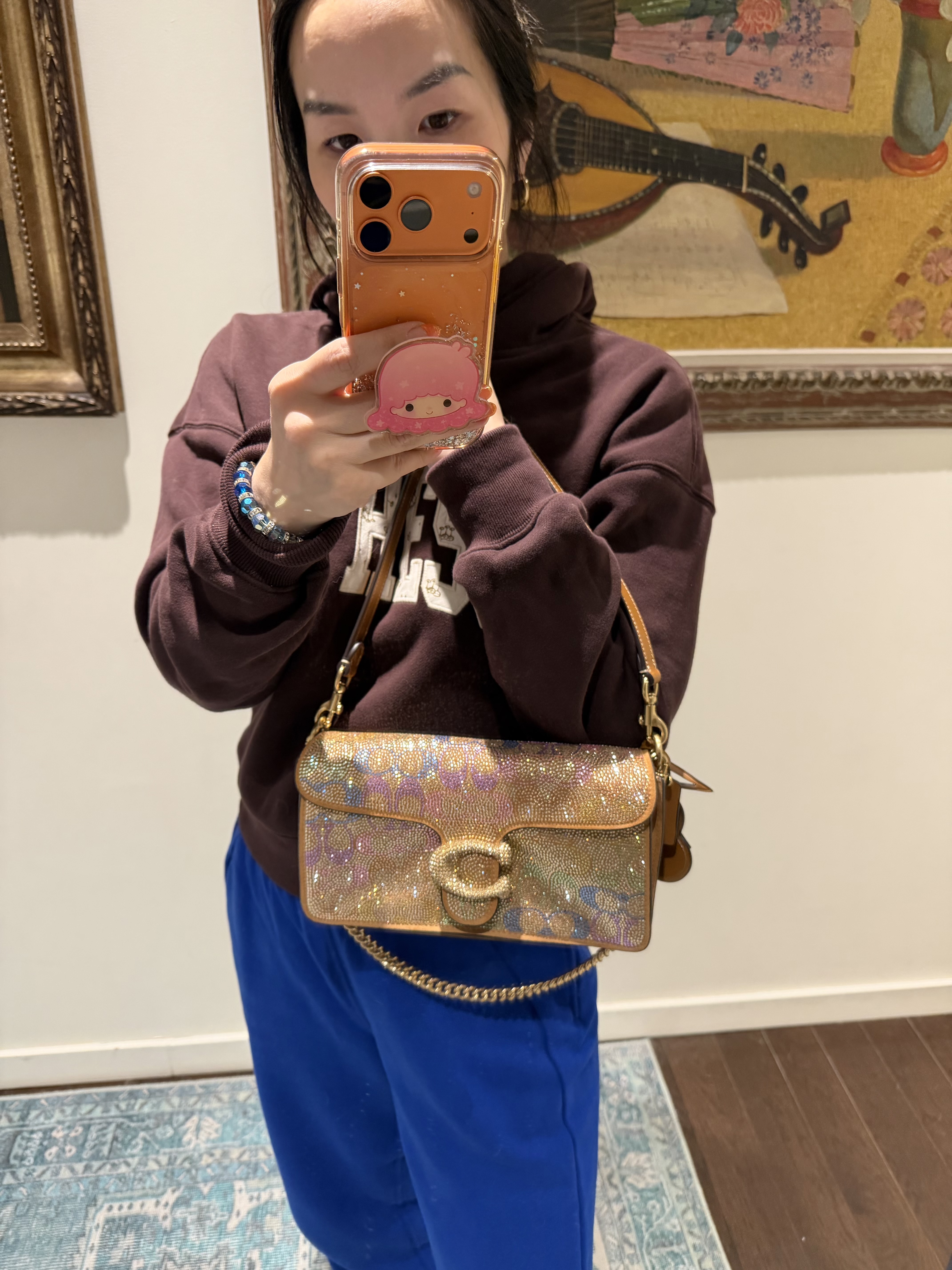 Tabby Shoulder Bag 26 In Crystal Signature