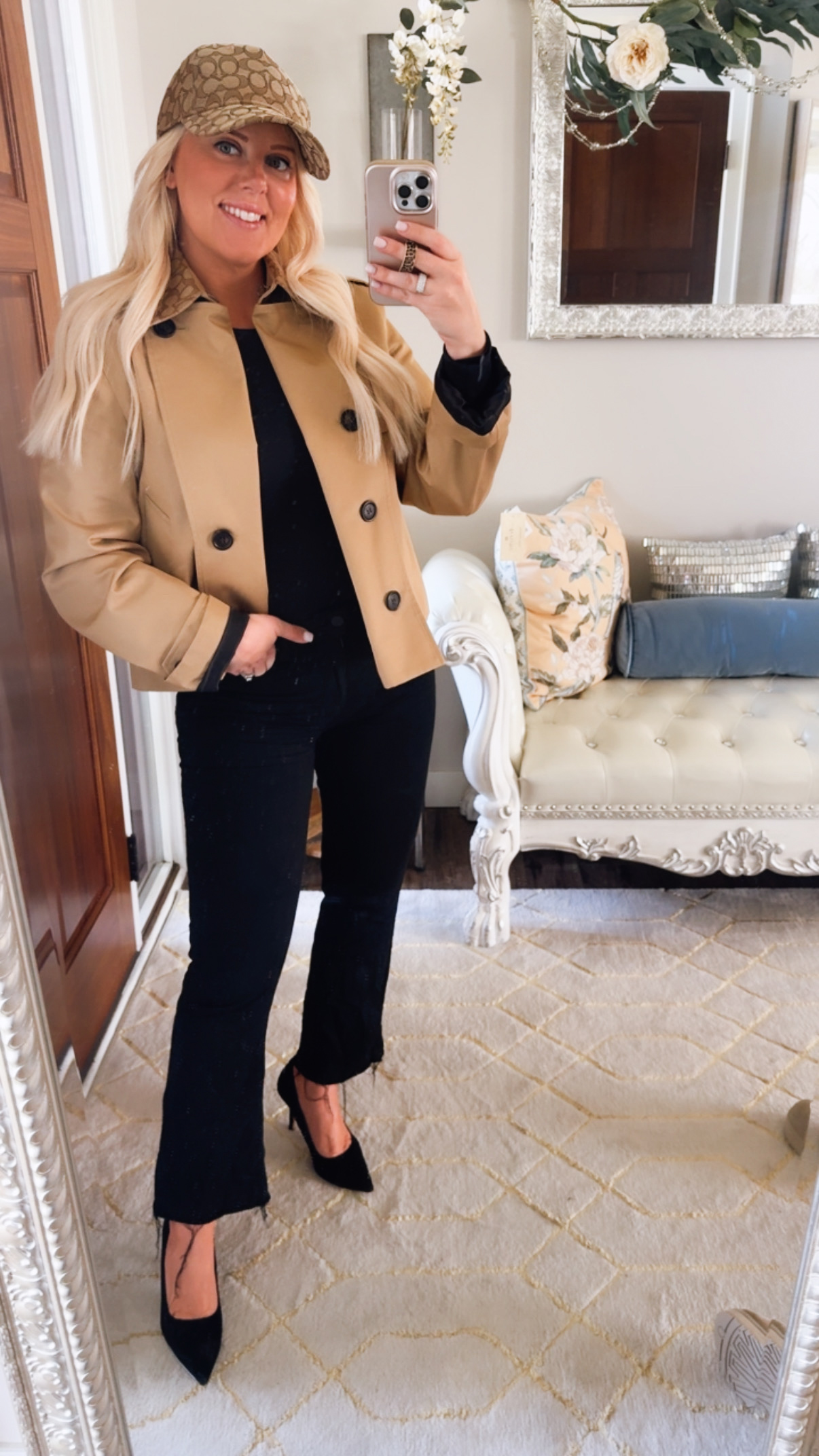 Short Trench Coat With Signature Collar | COACH®