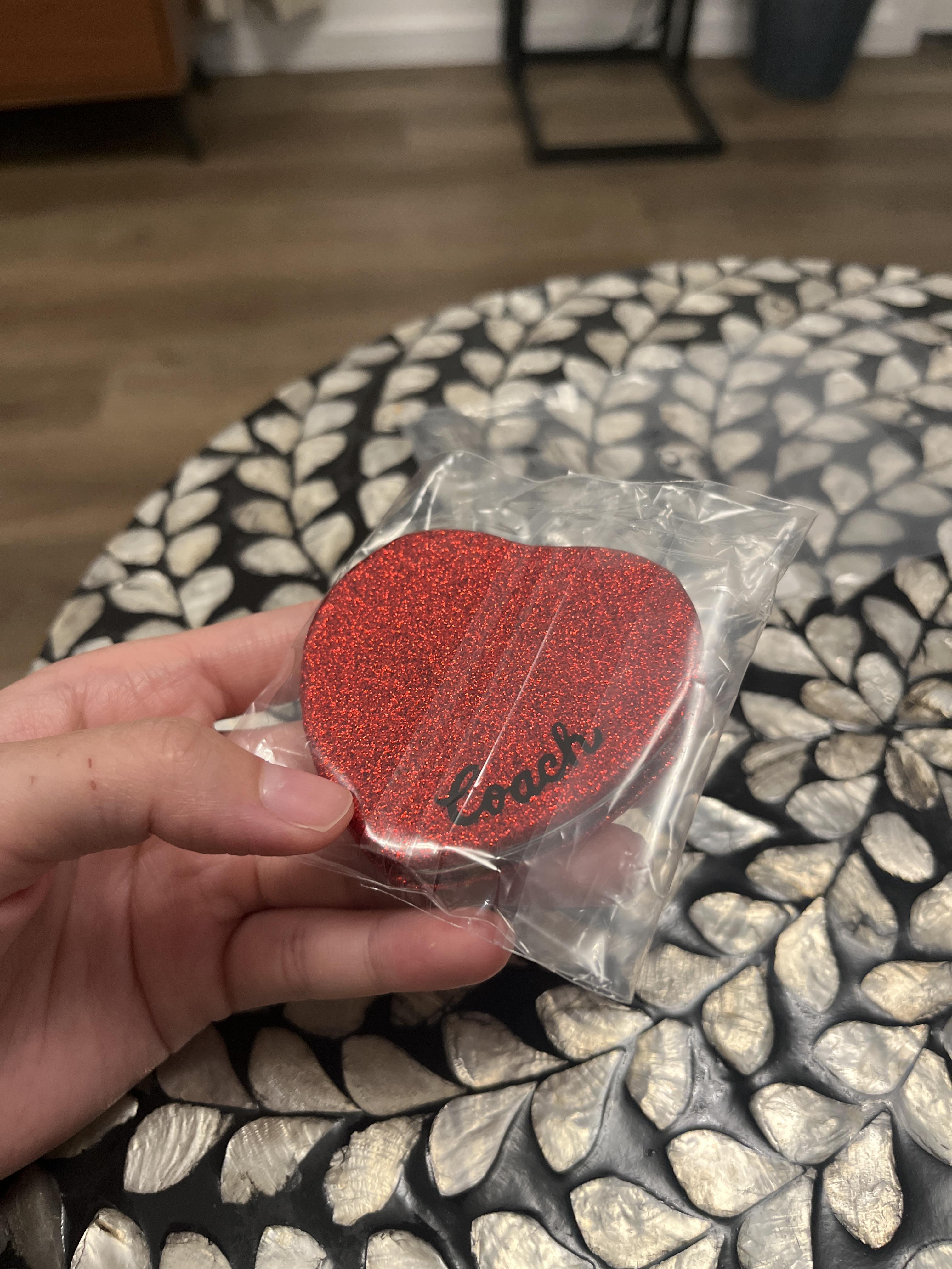 Glitter Heart Compact | Accessories | Coach | COACH®