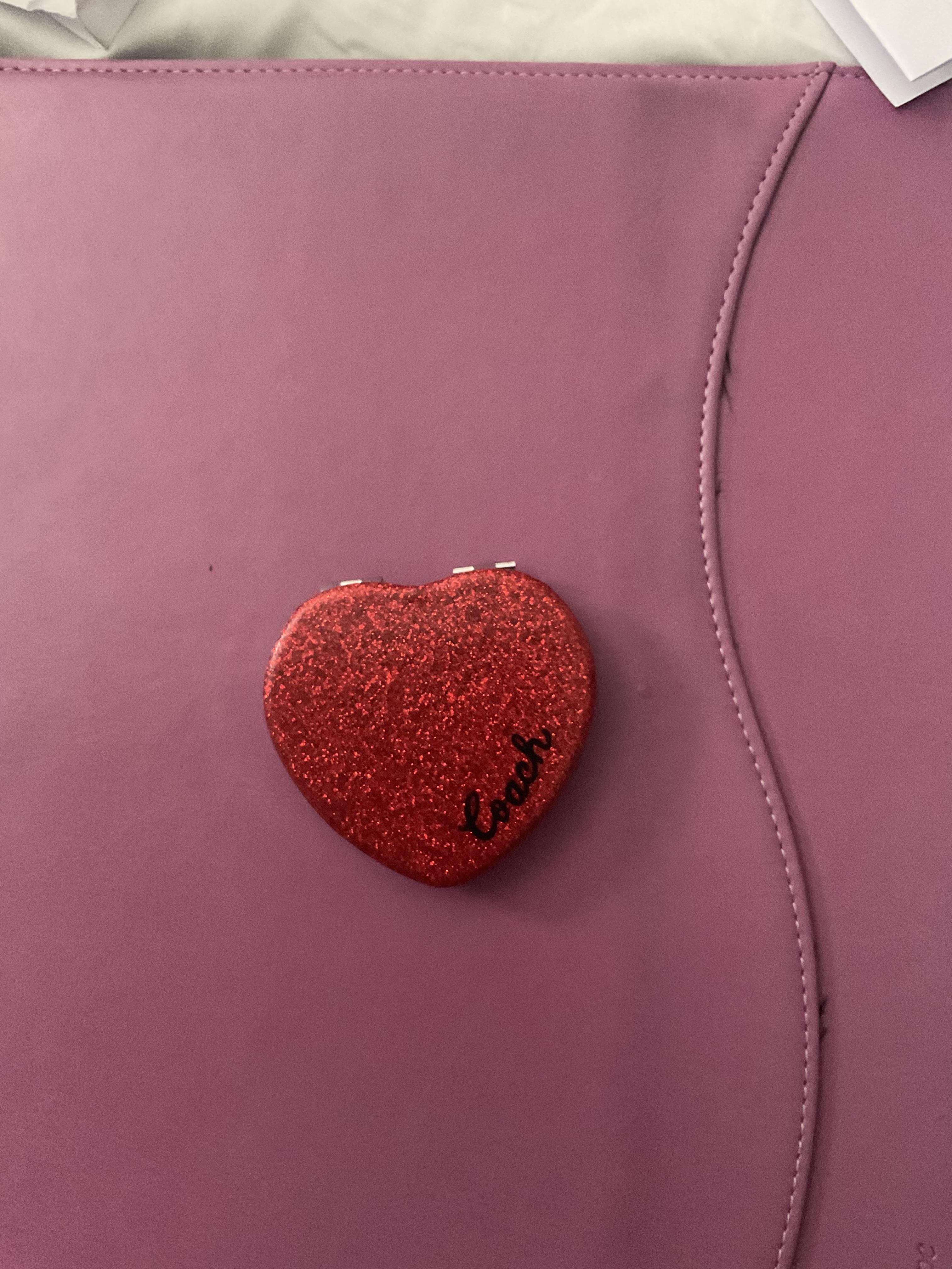 Glitter Heart Compact | Accessories | Coach | COACH®