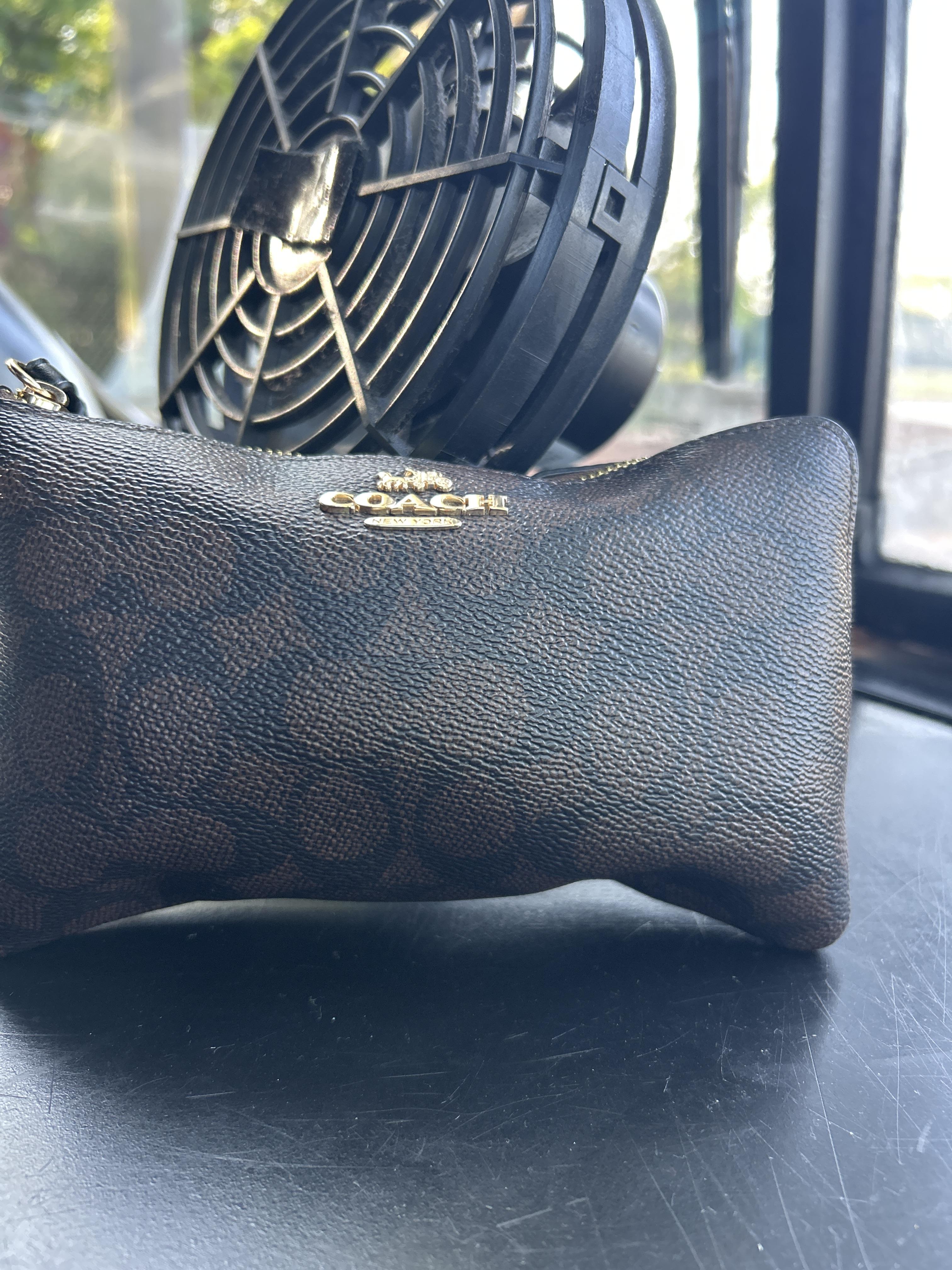 Large Corner Zip Wristlet In Signature Canvas | Wristlets | Coach
