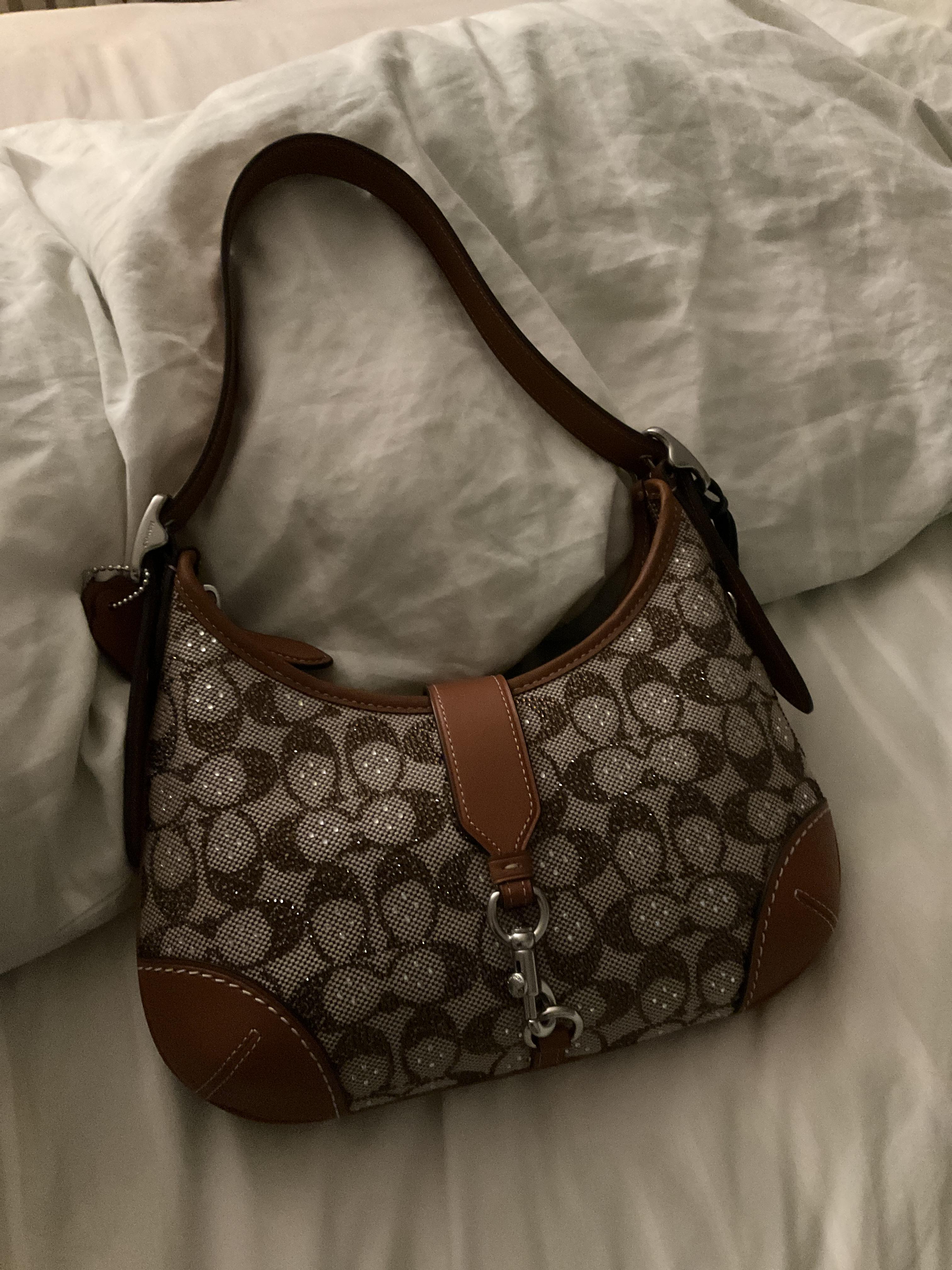 COACH® | Hamptons Hobo Bag In Crystal Signature Jacquard COACH® | Hamptons Hobo Bag In Crystal Signature Jacquard