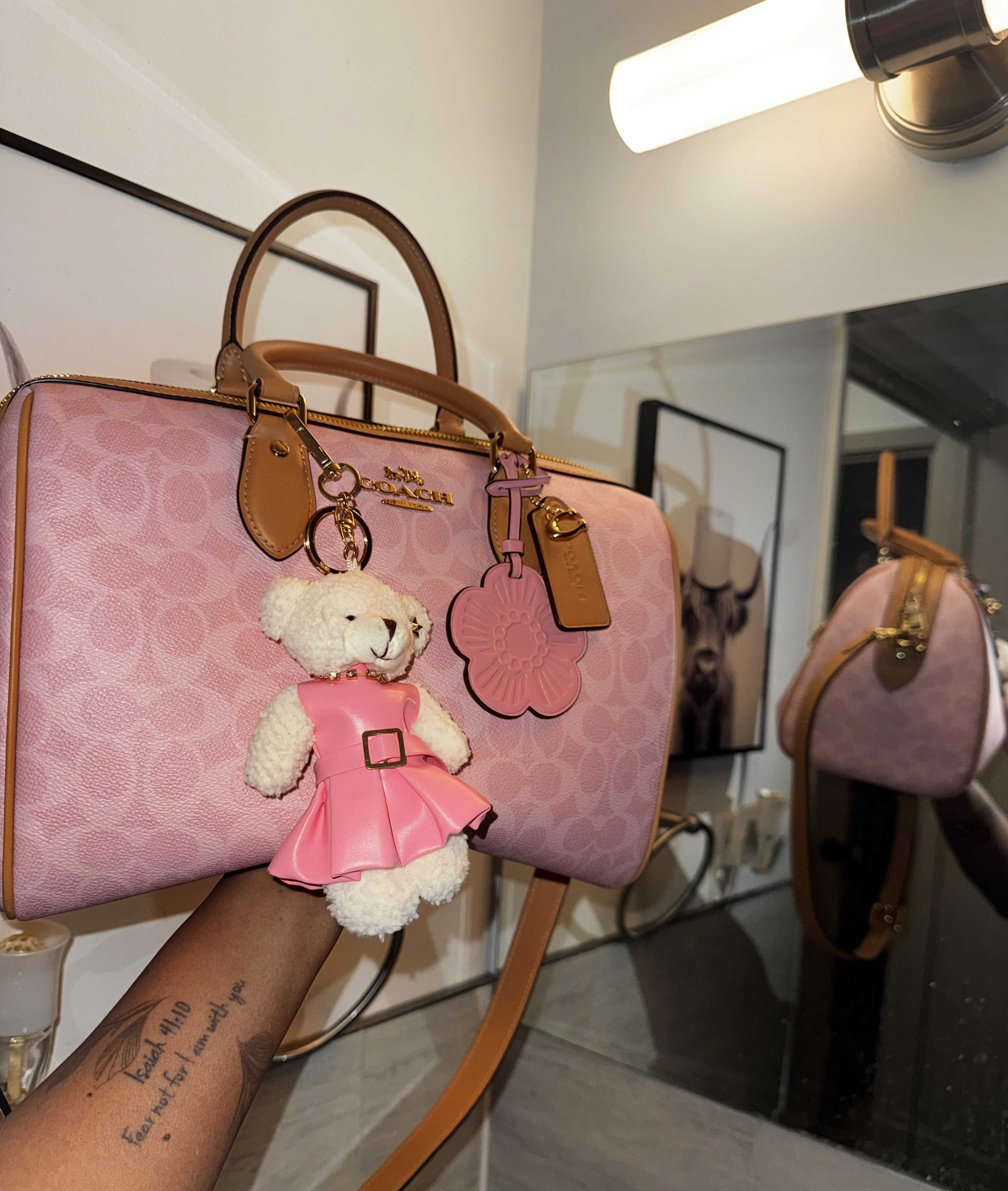 Rowan Large Satchel Bag In Signature Canvas With Charms | Bags