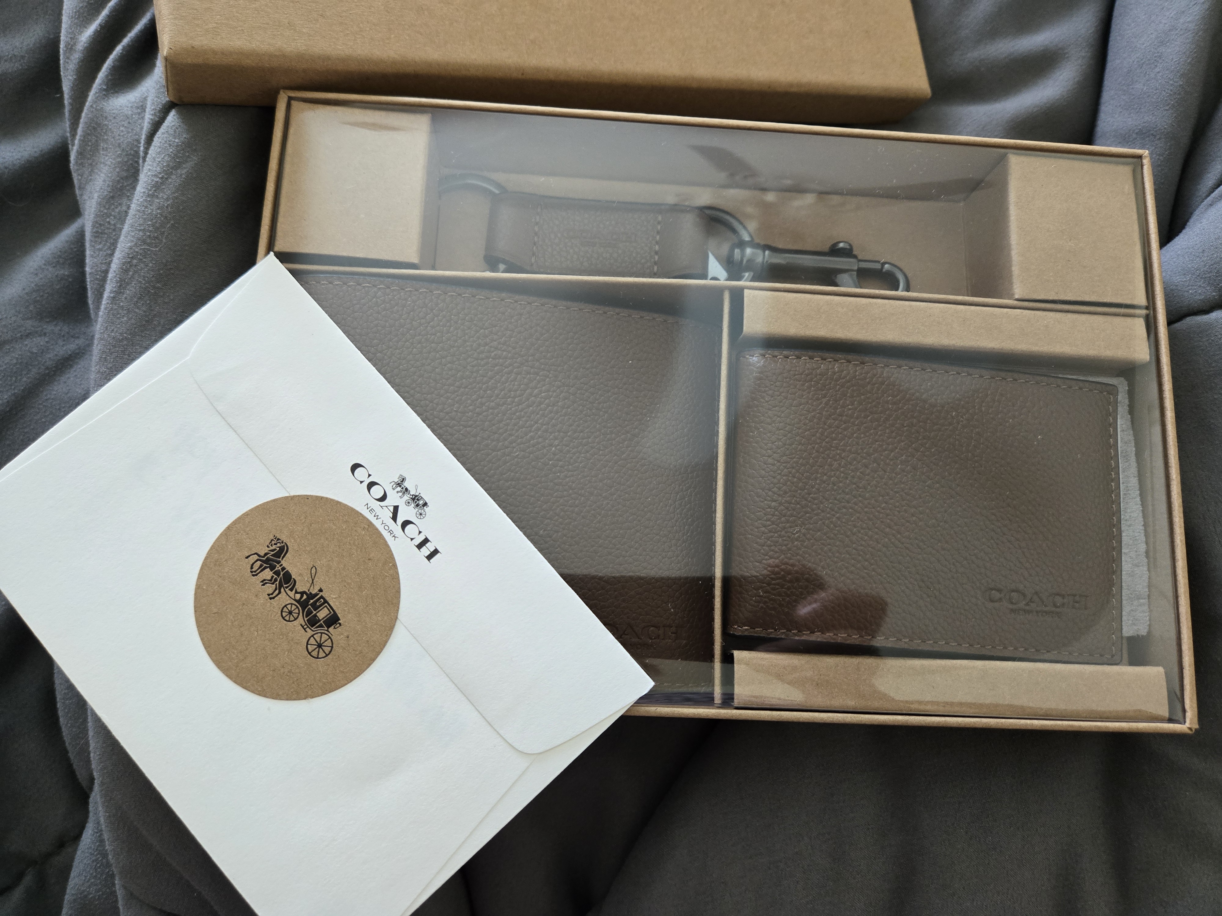 Boxed 3-In-1 Wallet Gift Set In Signature Canvas | Accessories