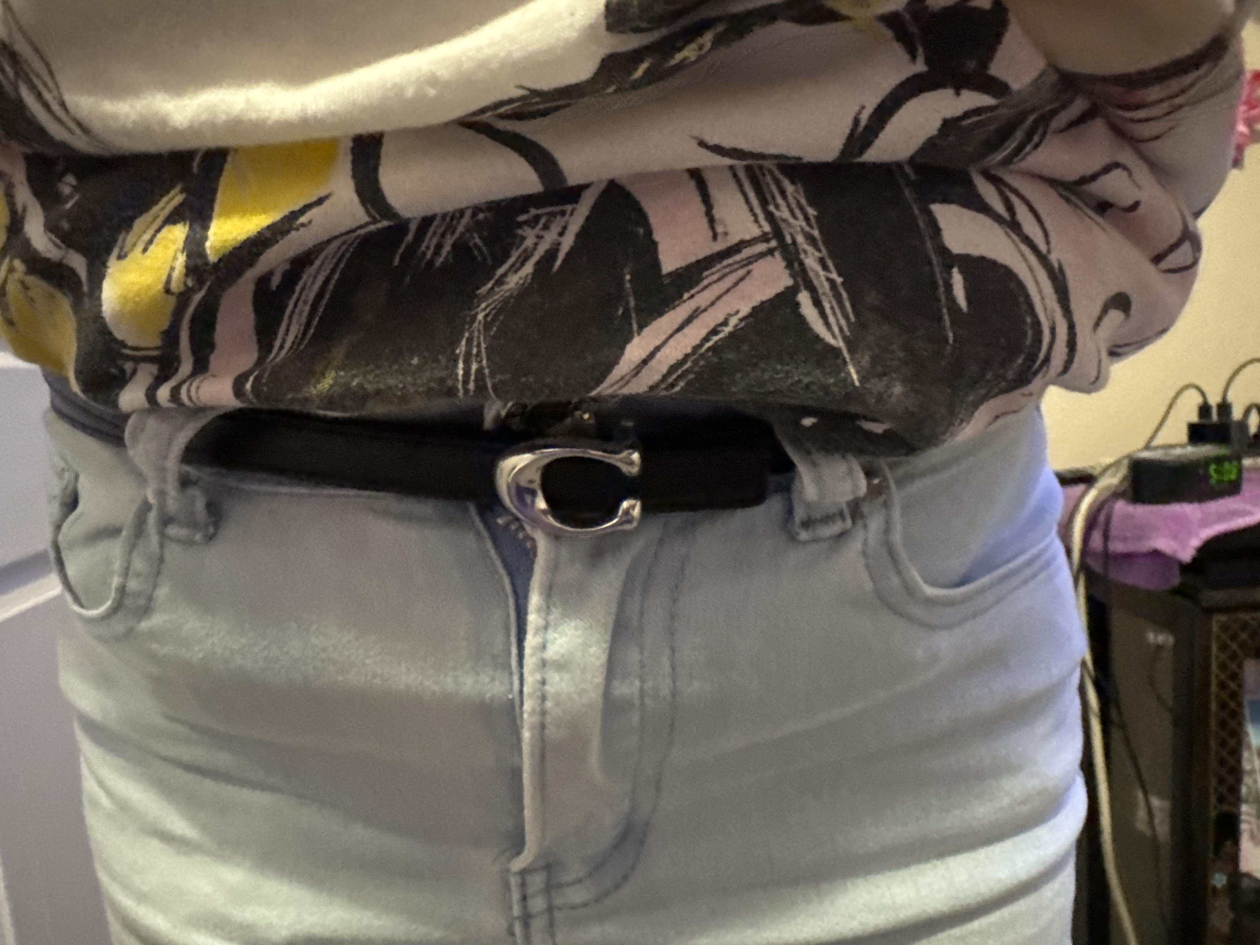 coach sculpted reversible belt