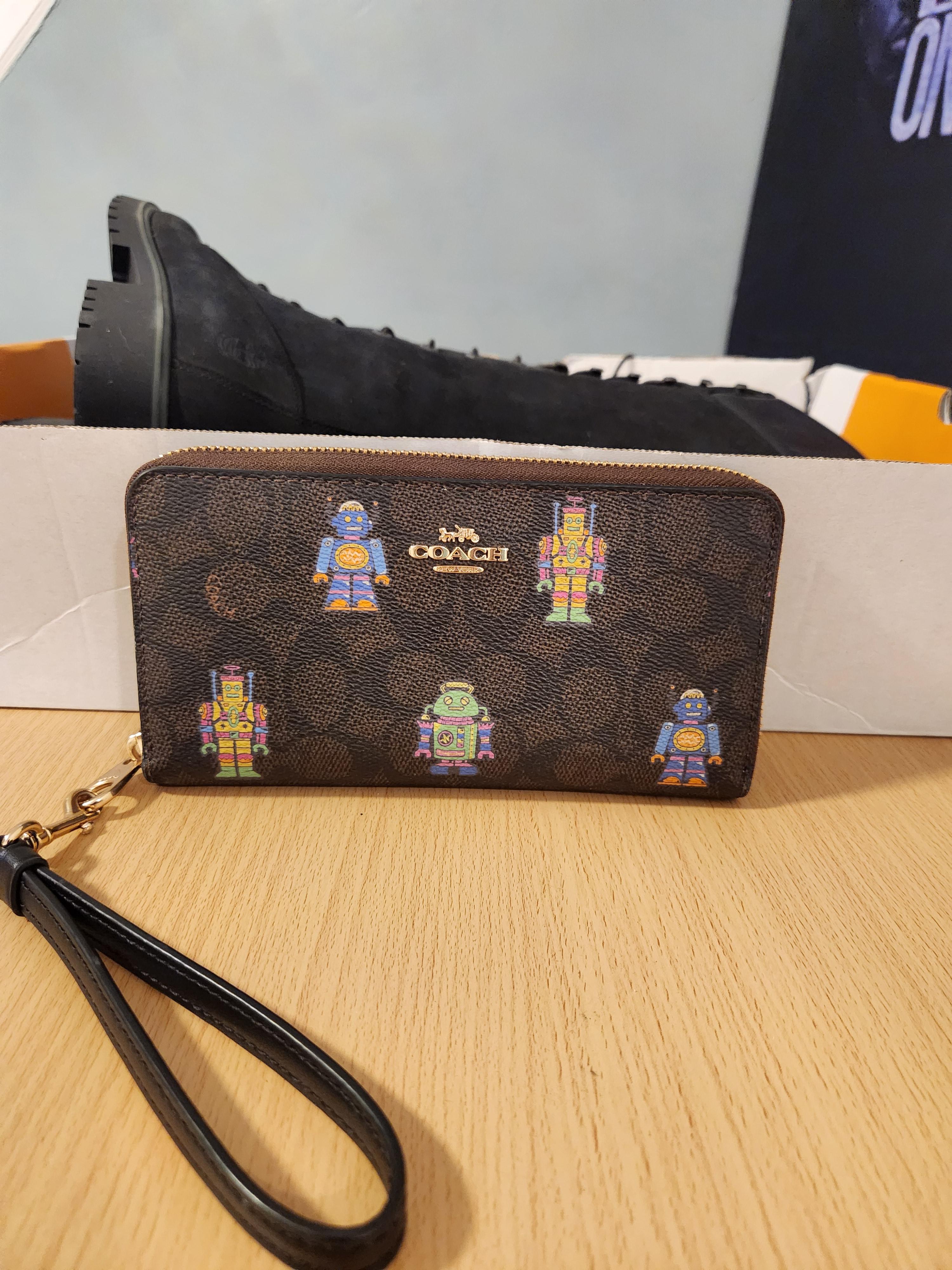 COACH コズミック ウォレット Coach Cosmic Coach Snap Wallet With Rocket Print | Brixton Baker