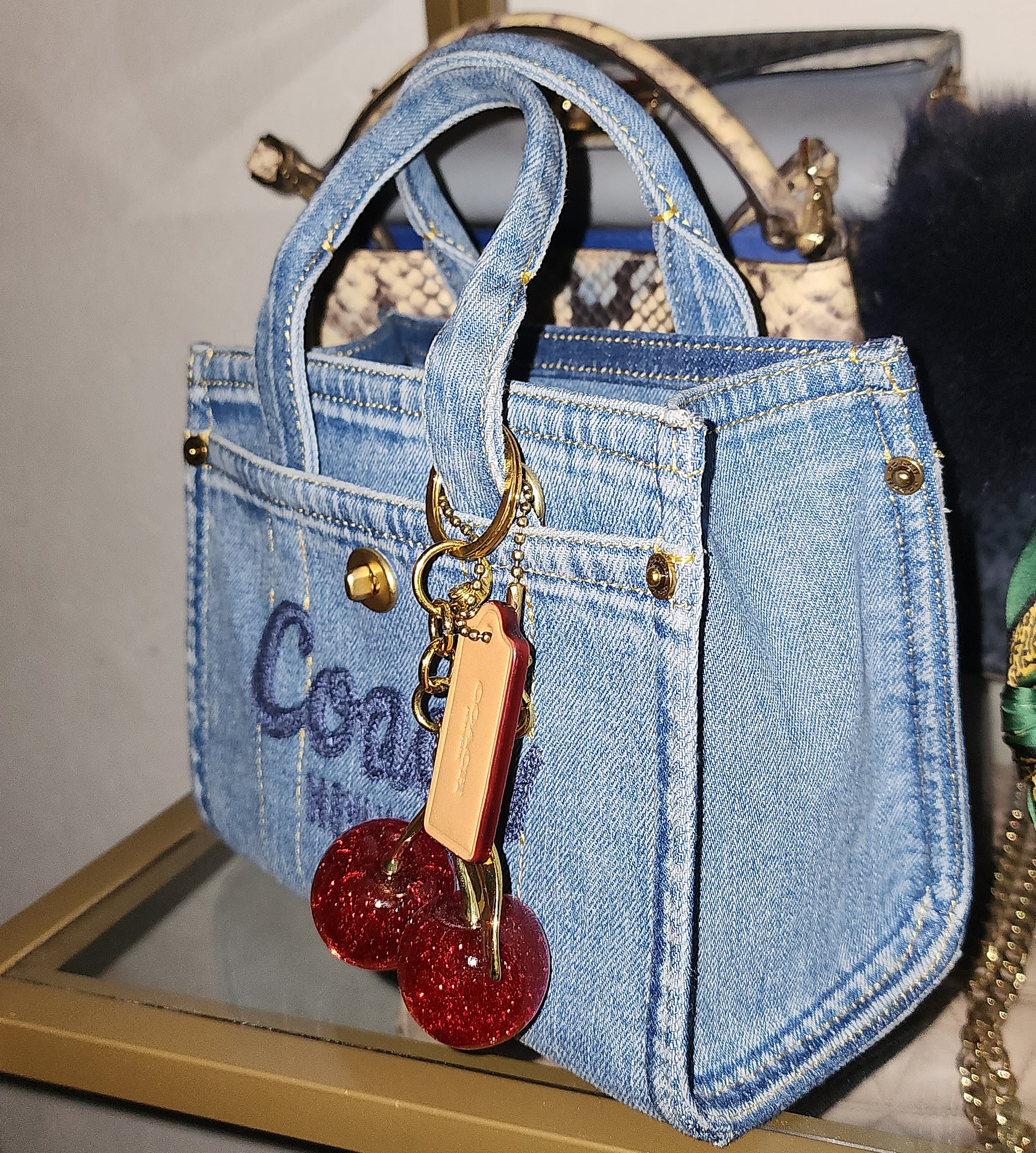 Disney X Coach Cargo Tote Bag 20 With Mickey Mouse In Regenerative 