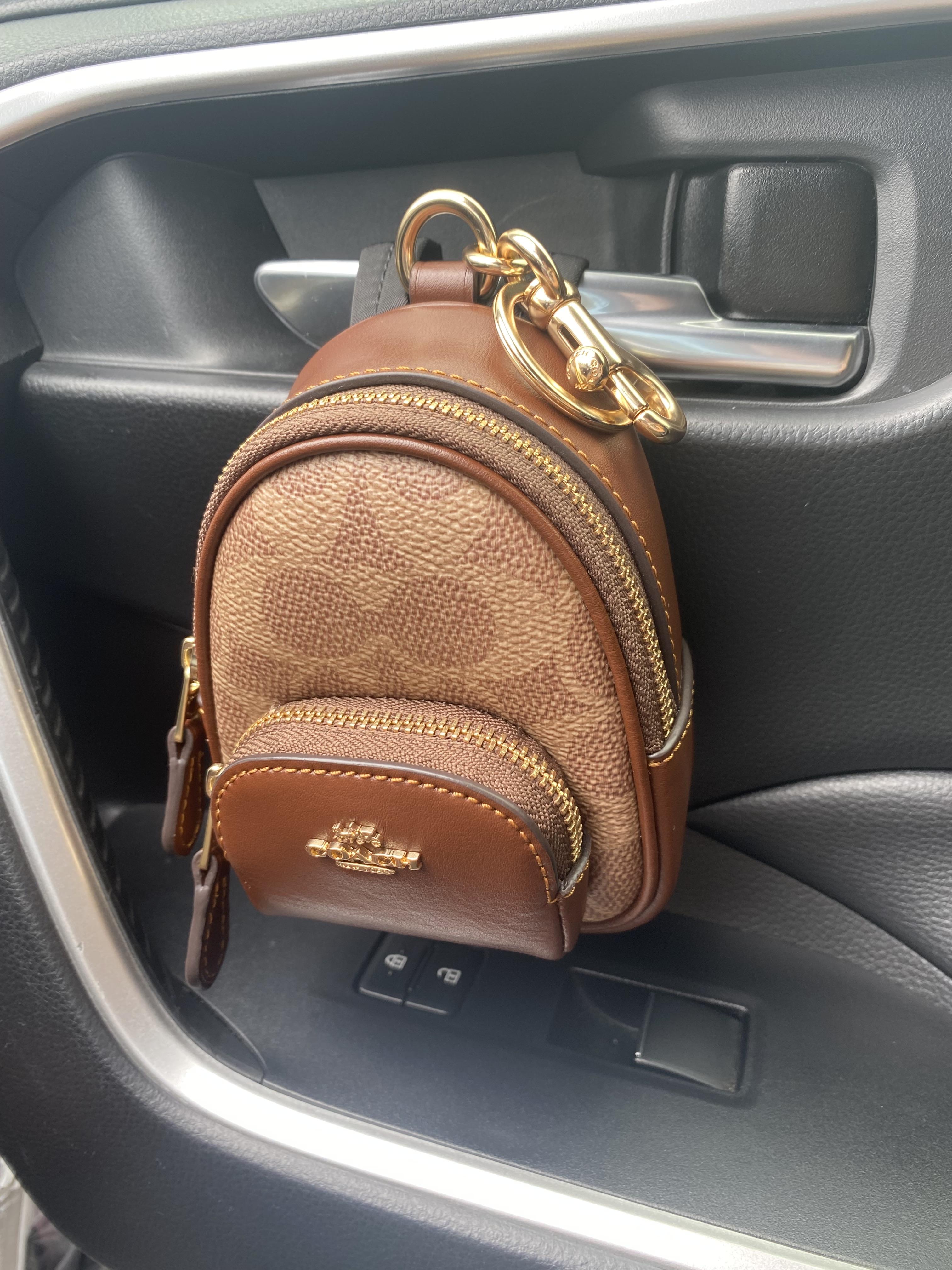 Mini Court Backpack Bag Charm In Signature Canvas | Accessories
