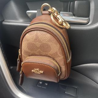 Mini Court Backpack Bag Charm In Signature Canvas | Accessories