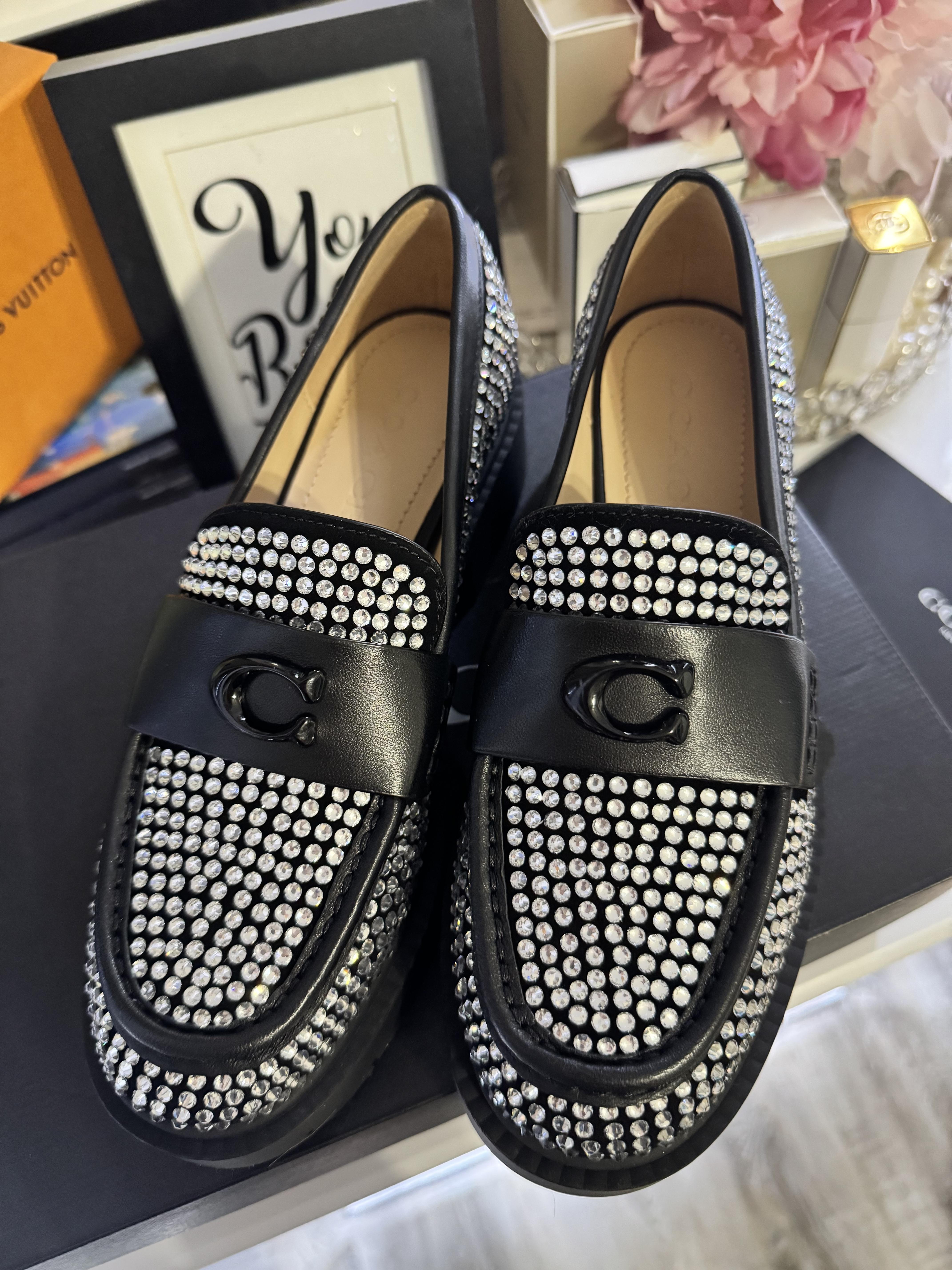 Leah Loafer In Silver Metallic | COACH® display picture 1