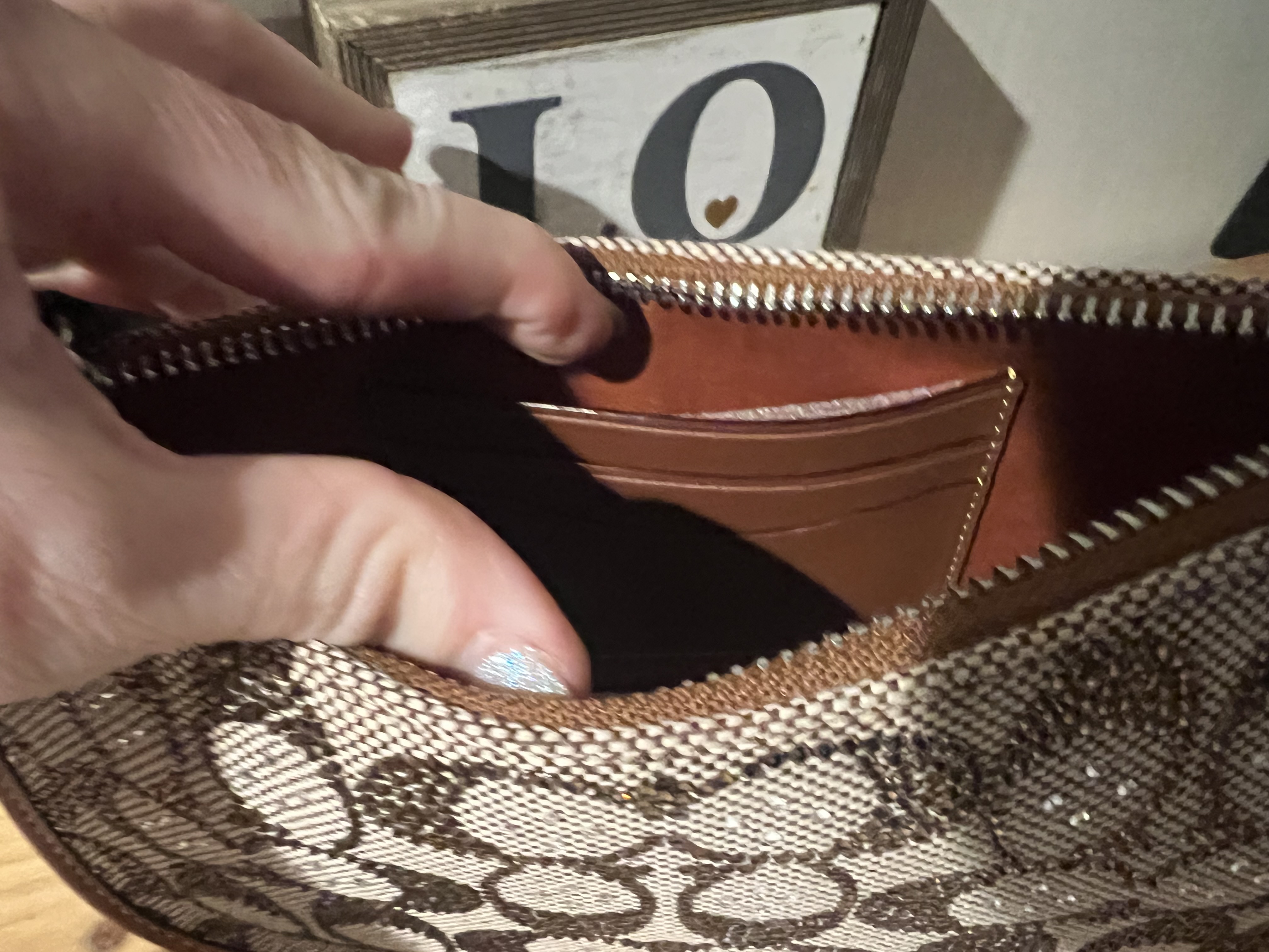 COACH® | Swinger 20 In Crystal Signature Jacquard