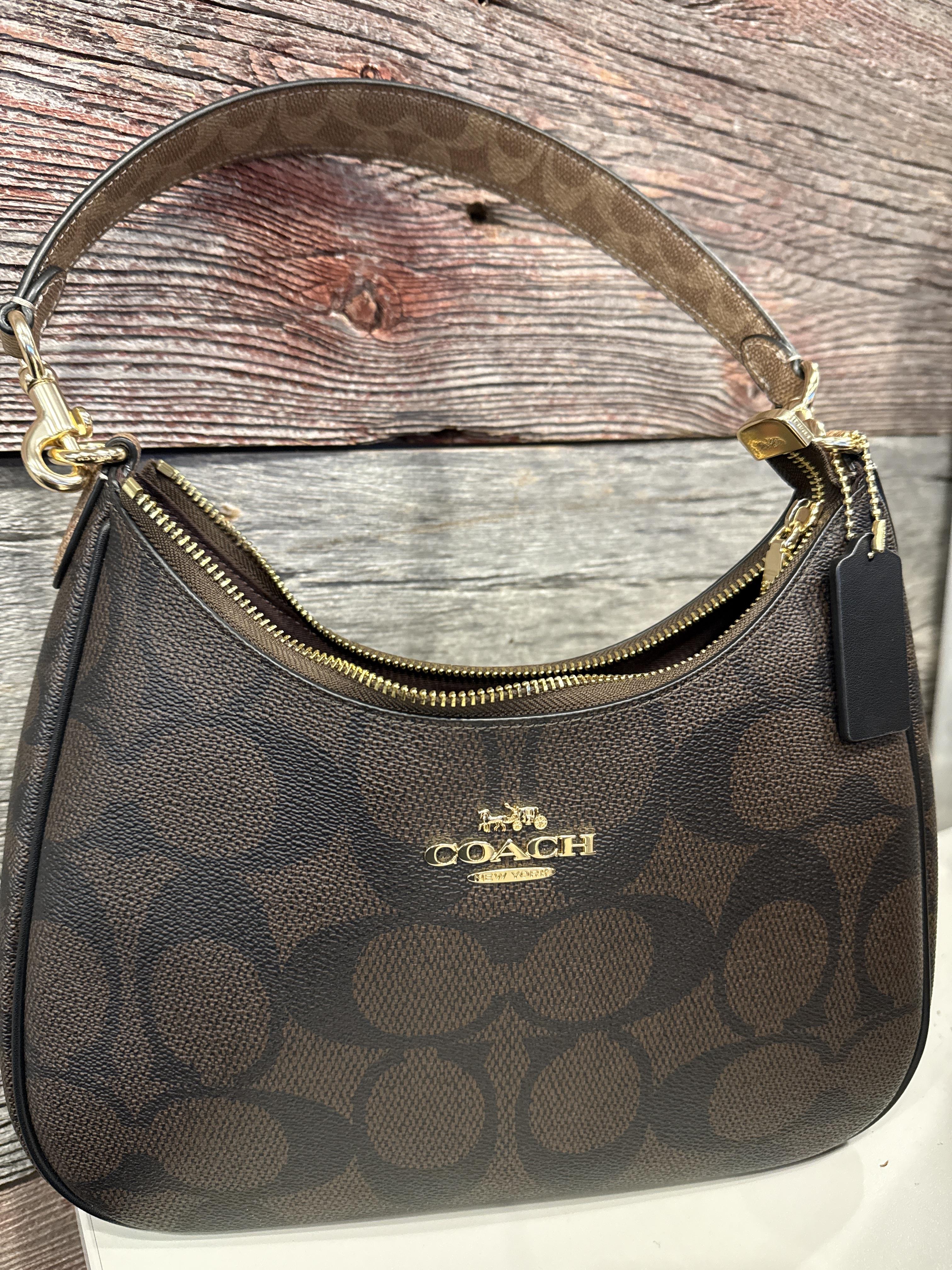 Teri Hobo Bag In Signature Canvas With Stripe | COACH®