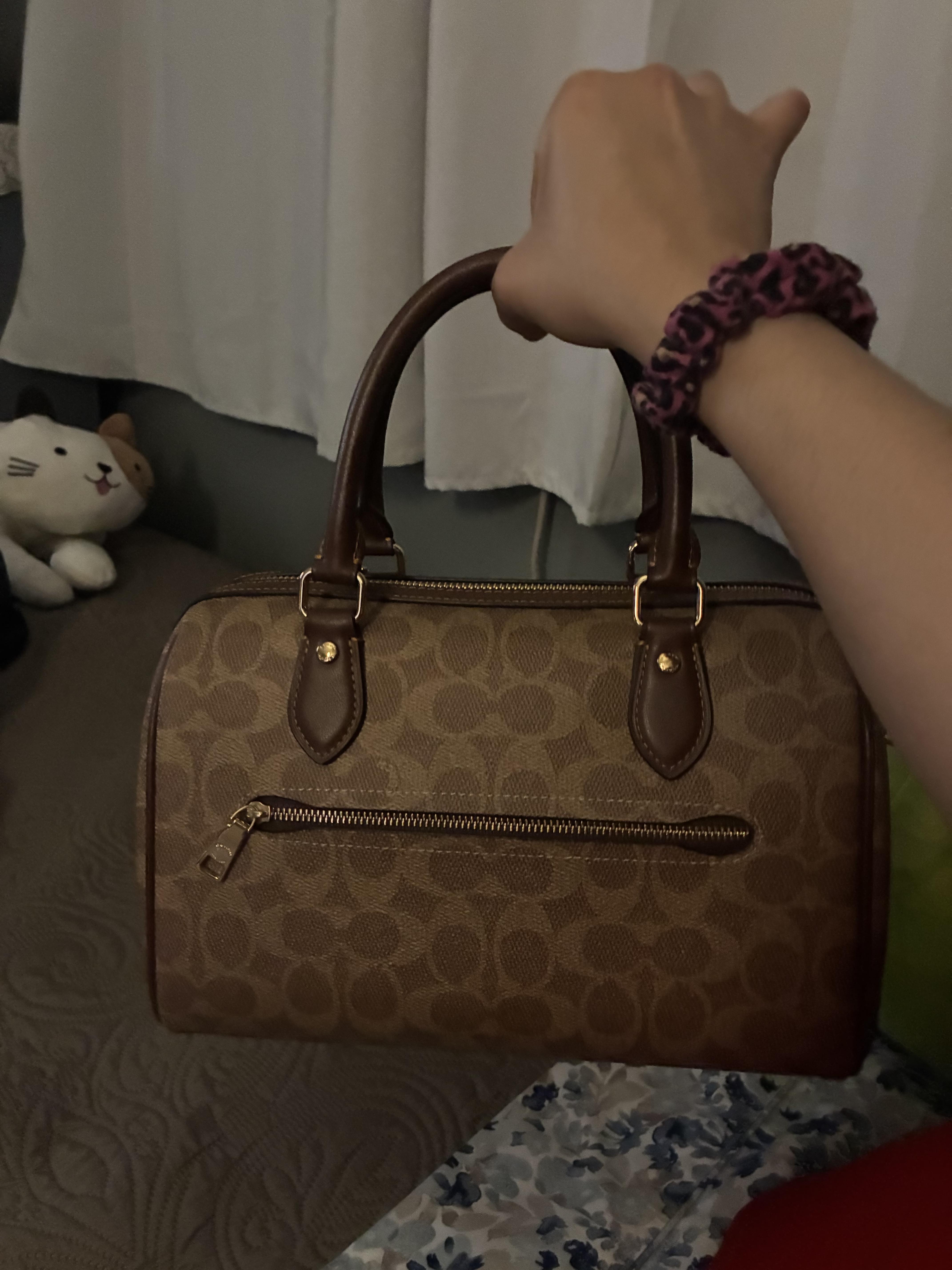 Rowan Satchel Bag In Loved Signature Canvas With Charms | COACH®