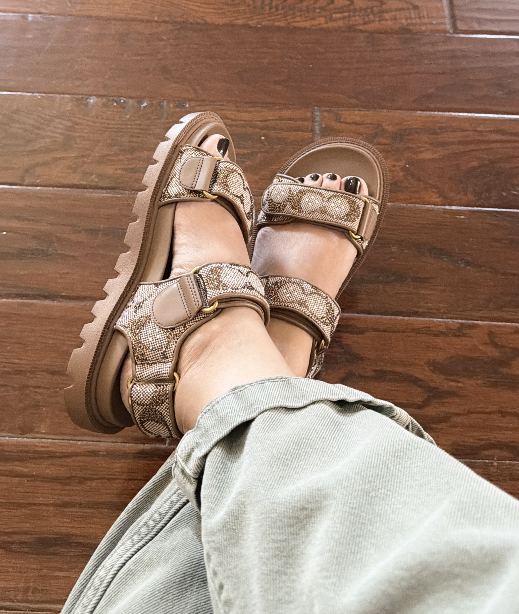 Brynn Sandal In Crystal Signature Denim | Other Shoes | Coach | COACH®