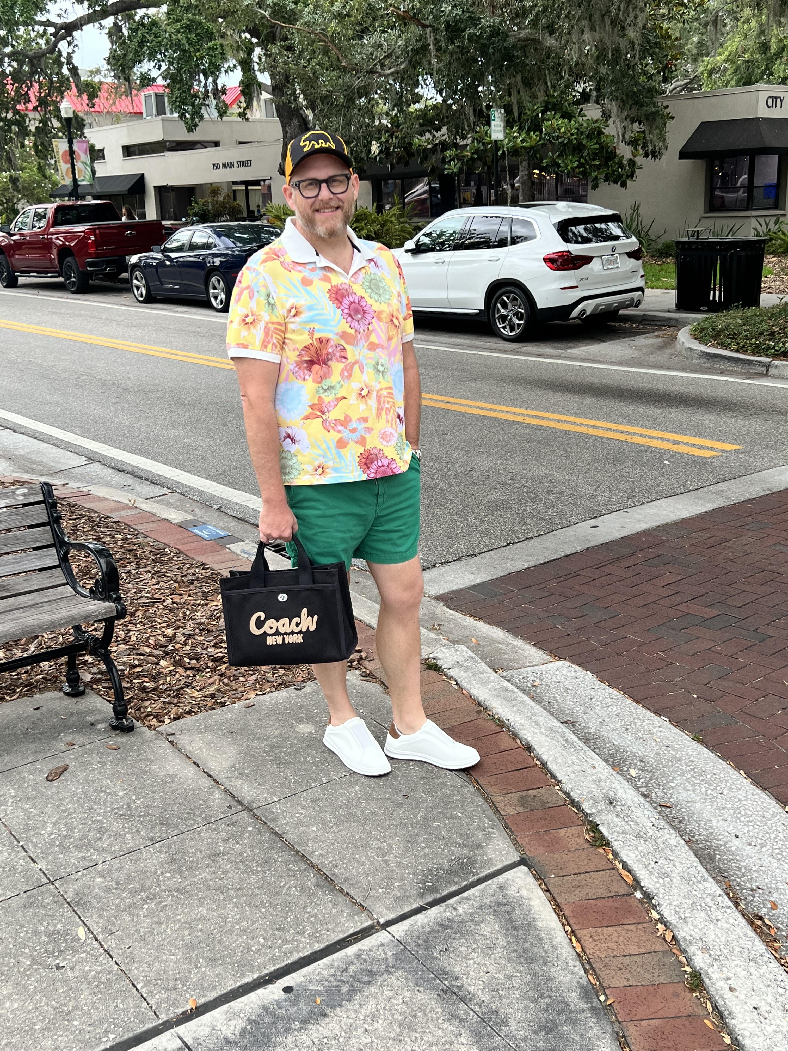 COACH® | Cargo Tote Bag With Floral Print