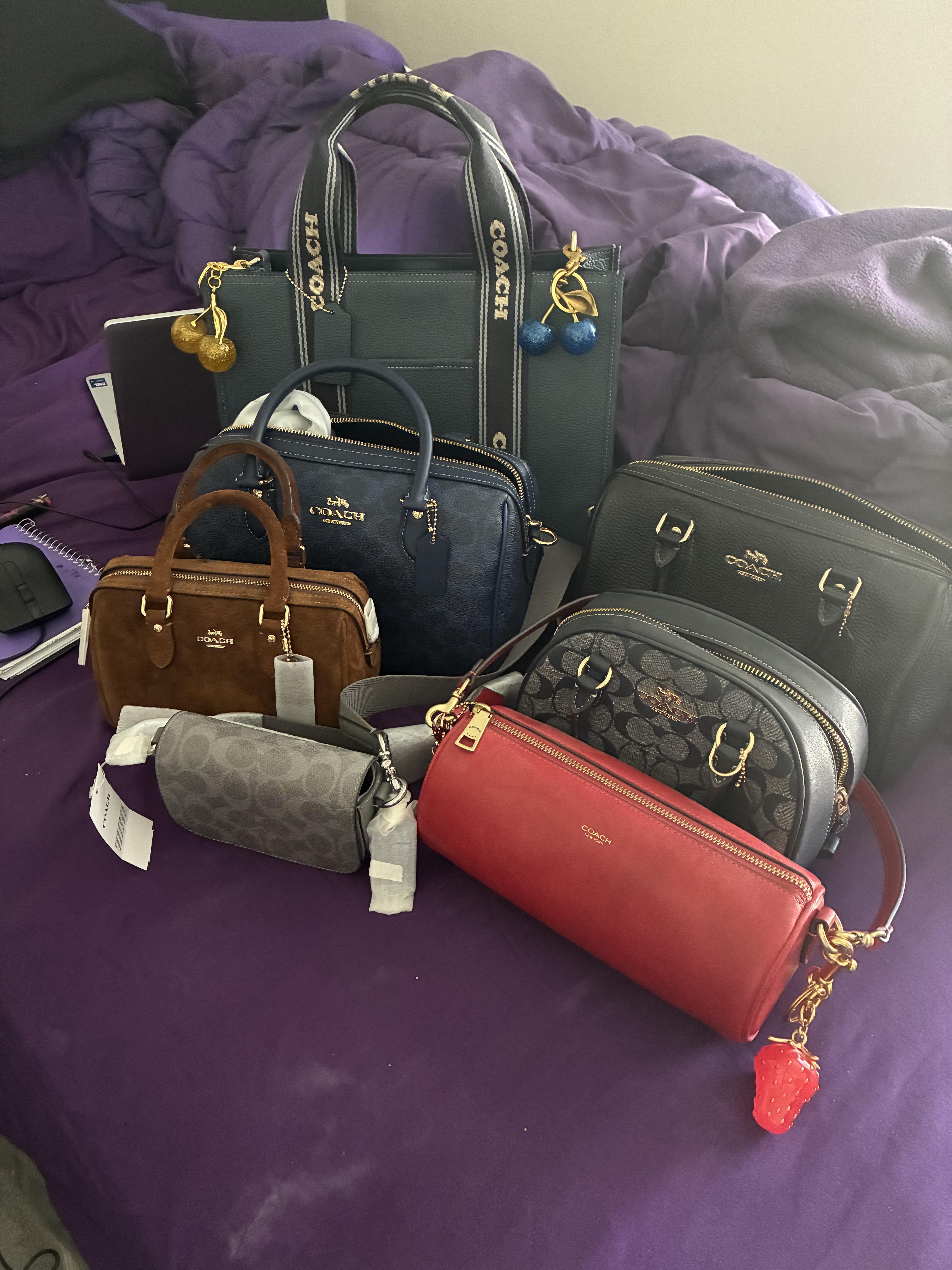 Mini Rowan Crossbody Bag In Signature Canvas With Charms | Bags