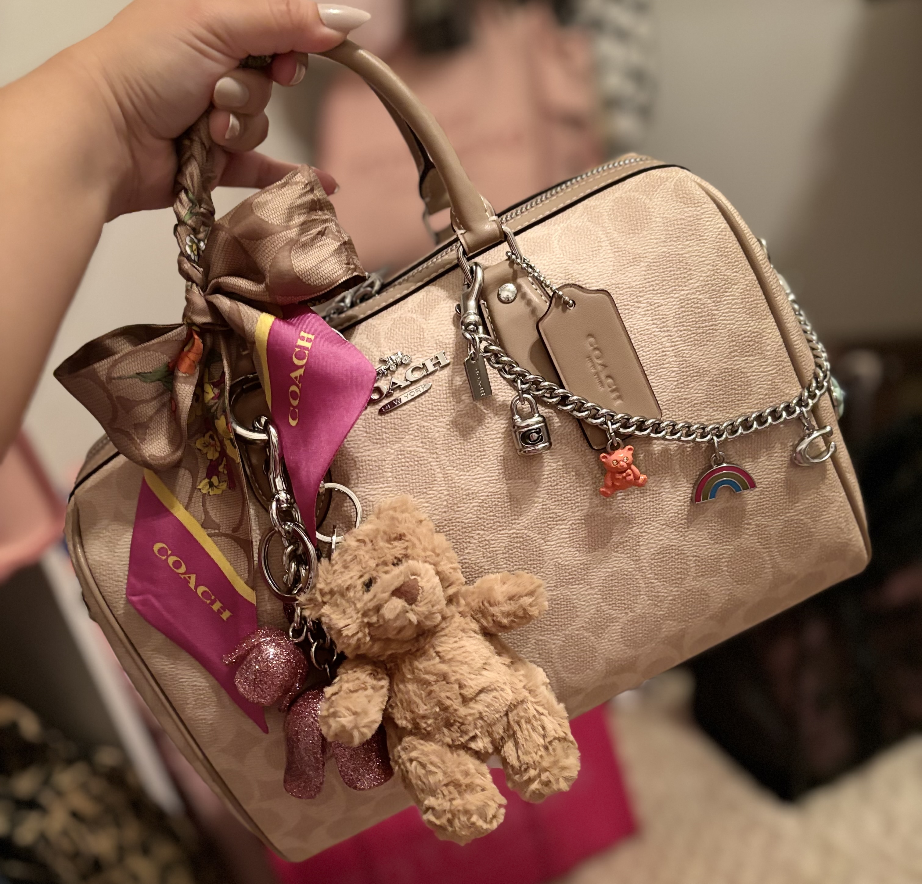 Silver Swagger Chain With Charms | Accessories | Coach | COACH®