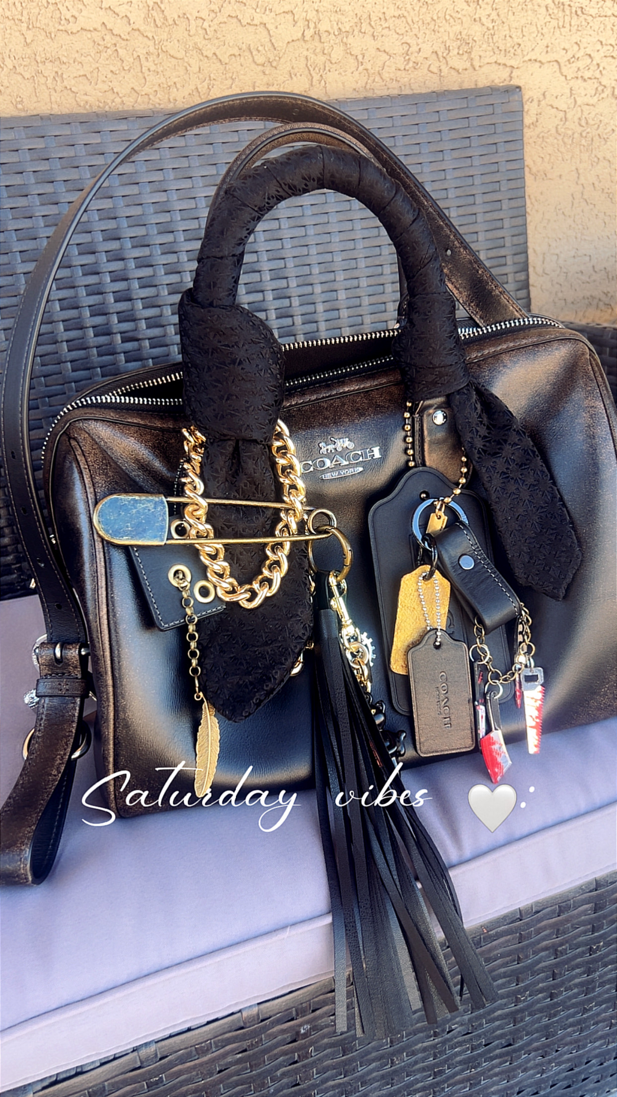 Rowan Large Satchel Bag In Signature Leather | Bags | Coach | COACH®