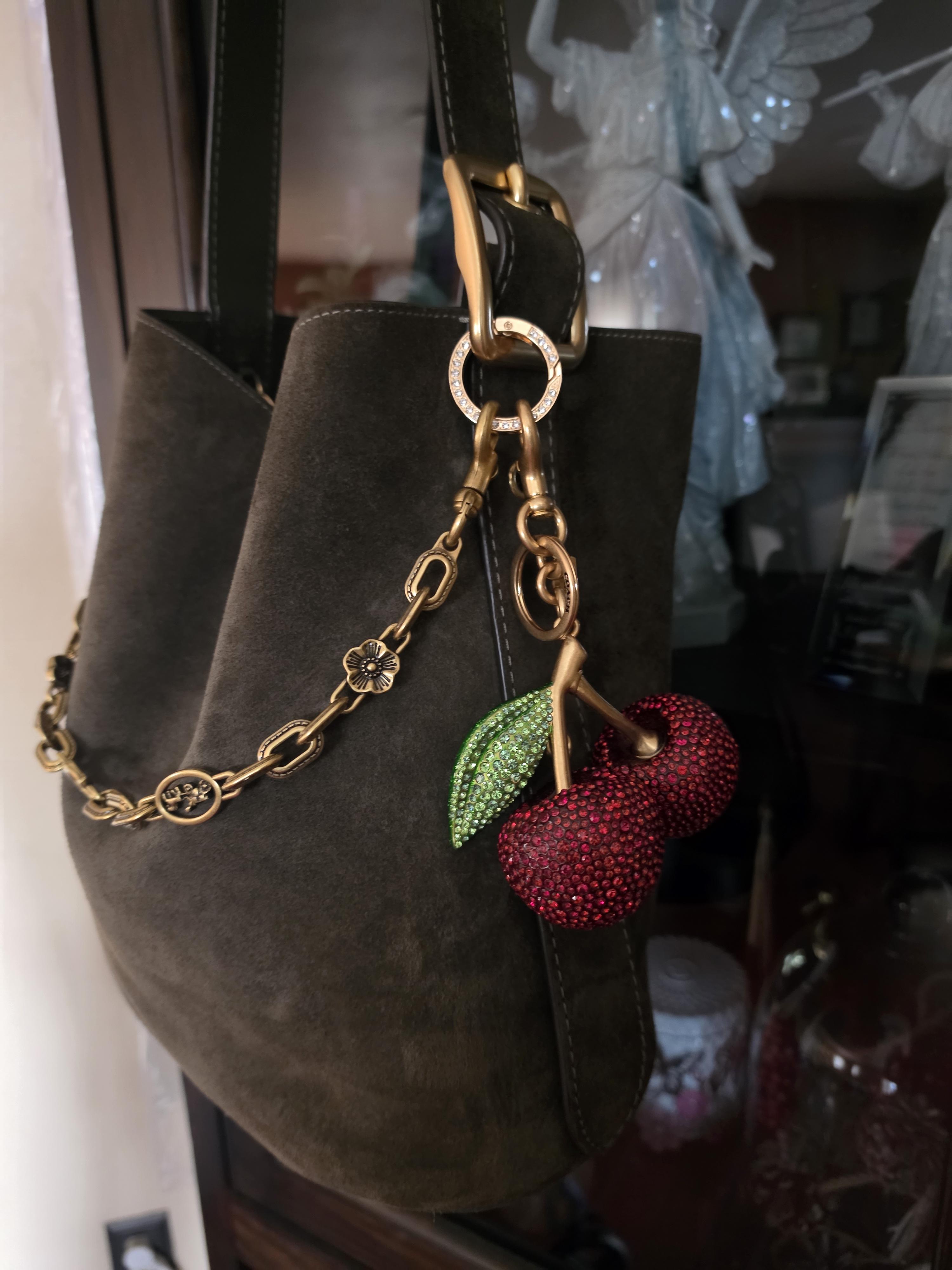 Large Crystal Cherry Bag Charm | COACH®