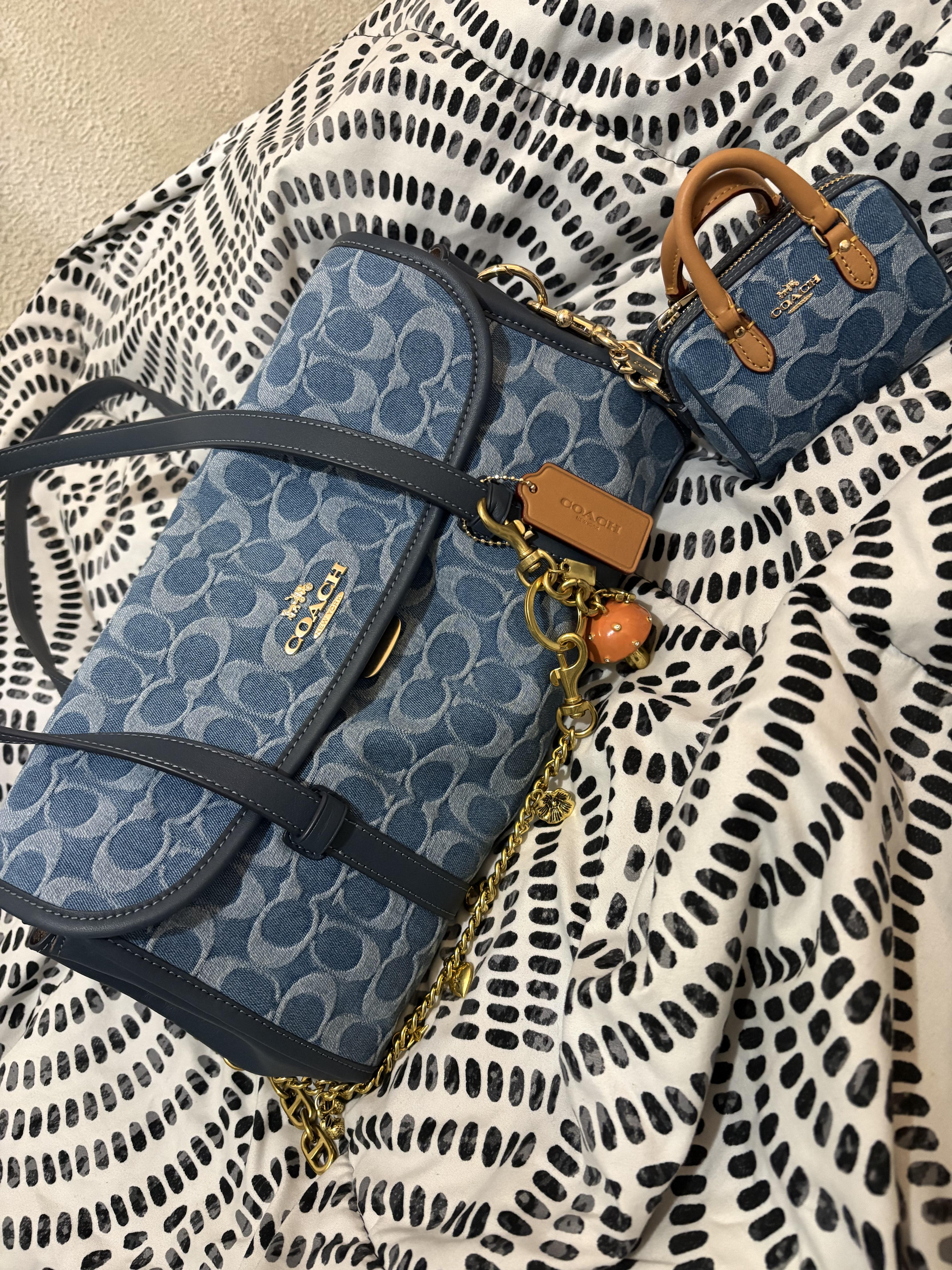 Bridget Flap Shoulder Bag In Loved Signature Canvas With Charms