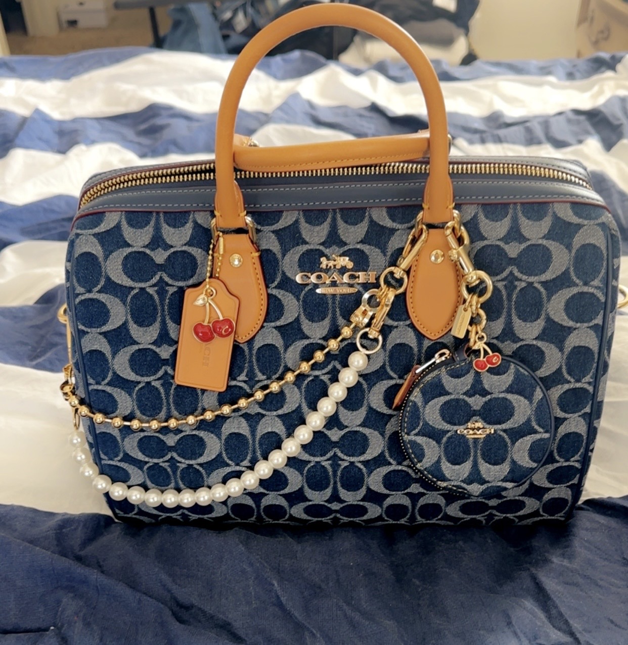 Rowan Large Satchel Bag In Signature Canvas | COACH®