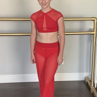 Mesh Mid Rise Power Mesh Culotte Pants | Balera™