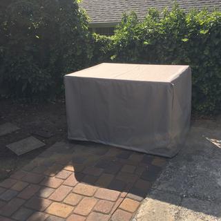 Sound attenuation box for portable generator effective, not attractive. Custom cover looks good!