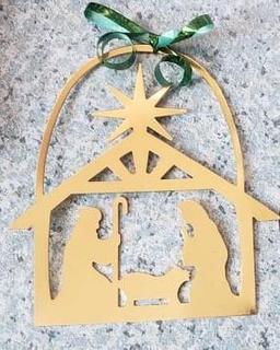 Gold Christmas Ornament