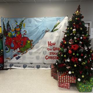 Grinch back drop