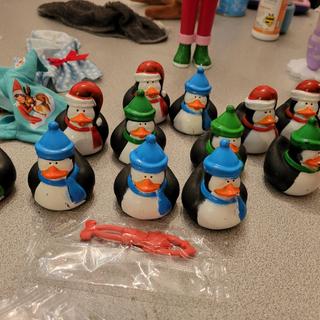Ducks just out of package