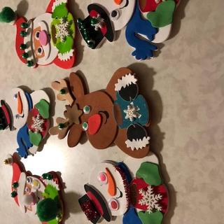 Last year's embellished ornaments