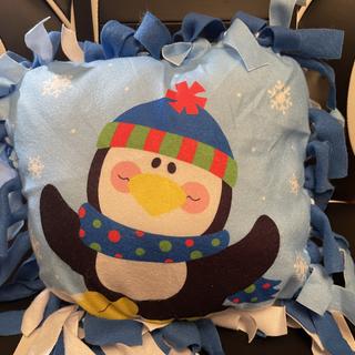 Fluffy Penguin Pillow