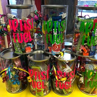 Paint can candy jars